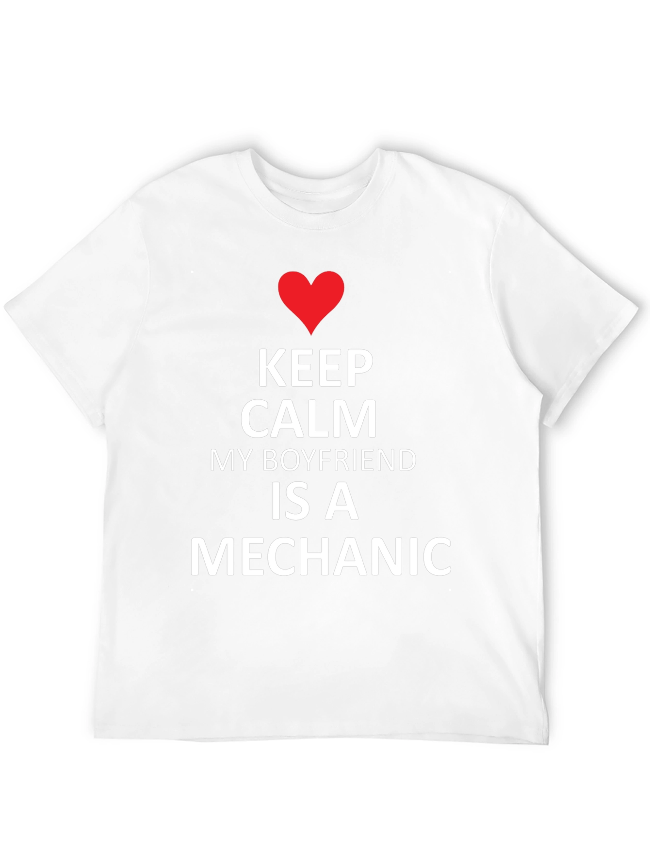 Black Keep Calm Boyfriend Mechanic Tee - Black view 12