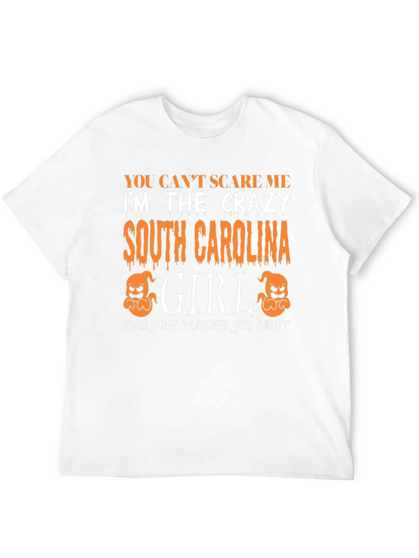Black Crazy South Carolina Girl T-Shirt Halloween Tee view 12