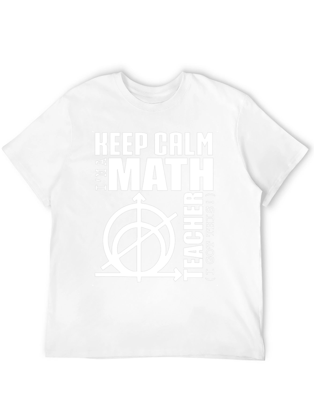 Black Keep Calm I'm A Math Teacher T-Shirt view 12