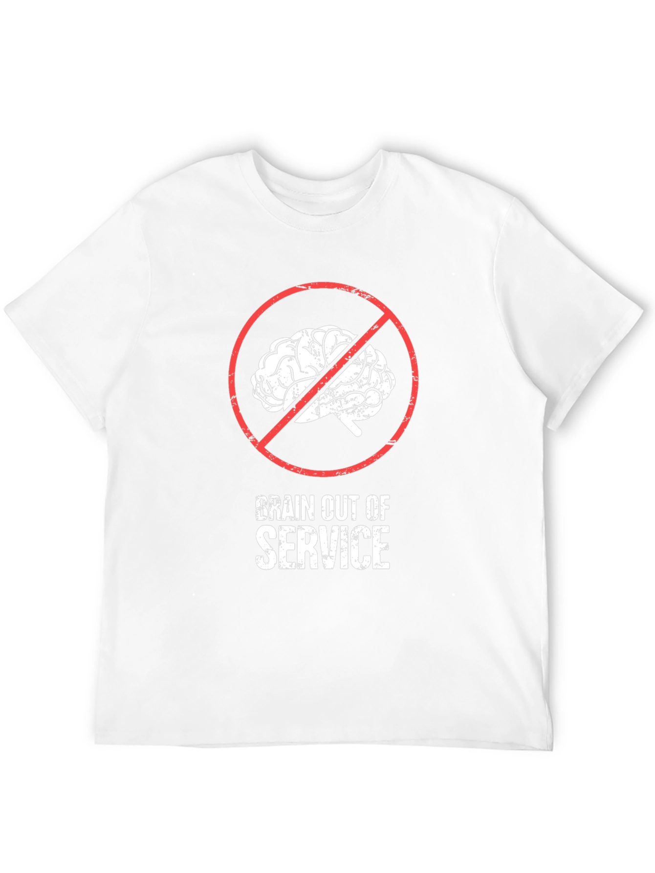 Black Brain Out of Service T-Shirt view 12