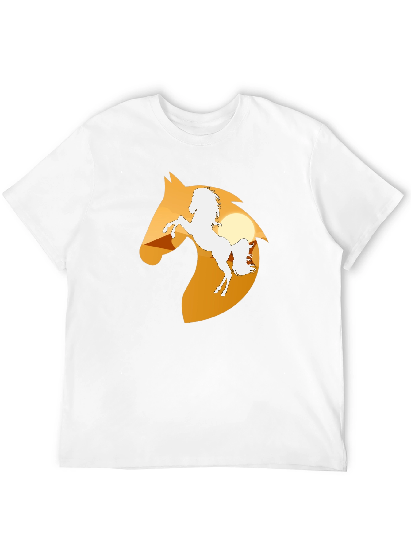 Black Horse Silhouette Graphic Tee - Black view 12