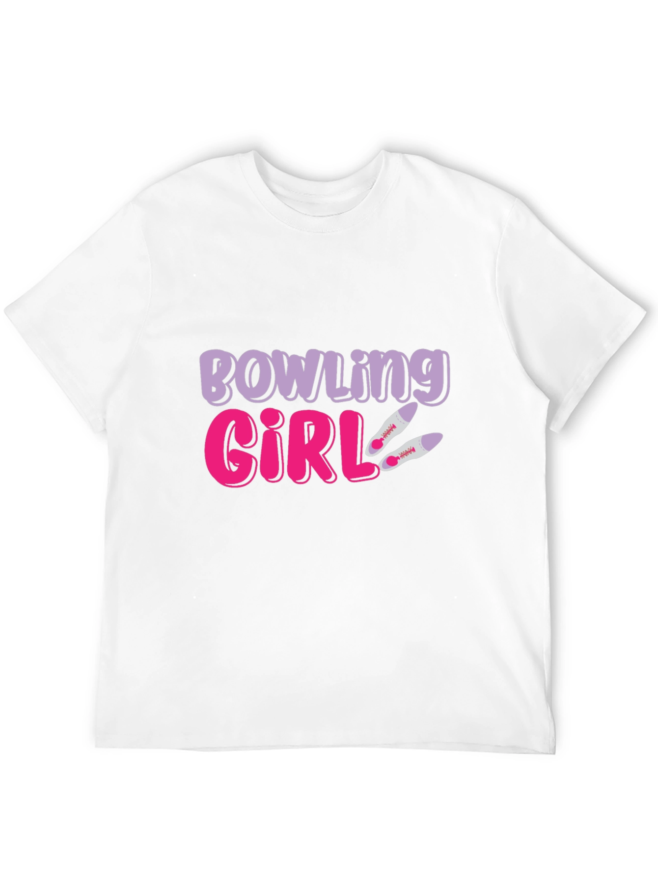Black Bowling Girl Graphic Tee - Novelty T-Shirt view 12