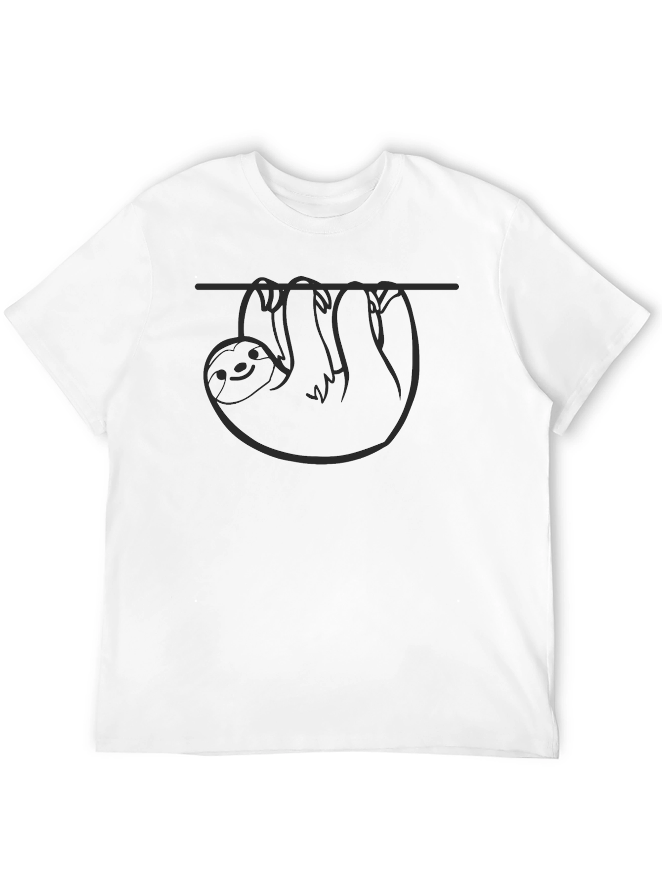 Black Sloth Hang Loose Black Graphic Tee view 12