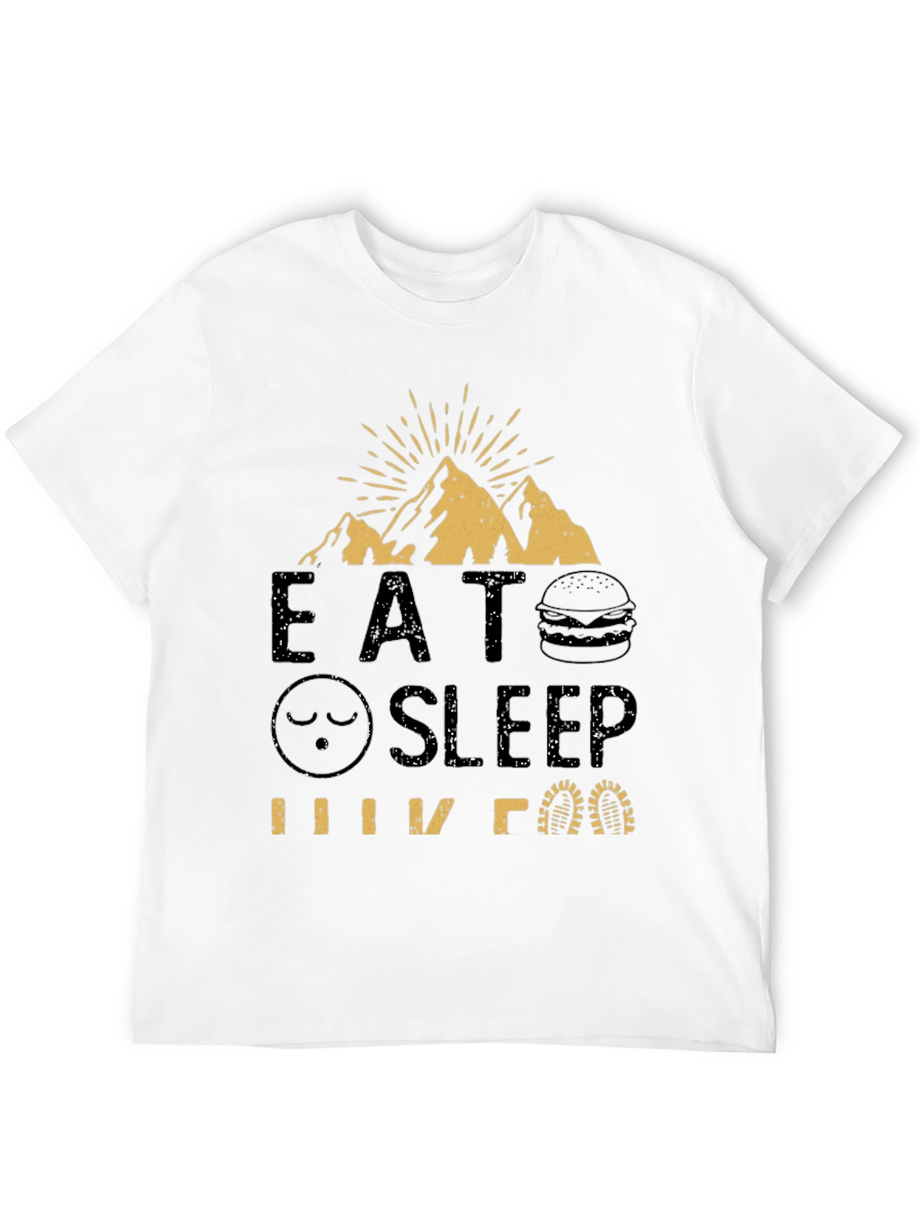 Black Eat Sleep Hike T-Shirt - Adventure Tee view 12