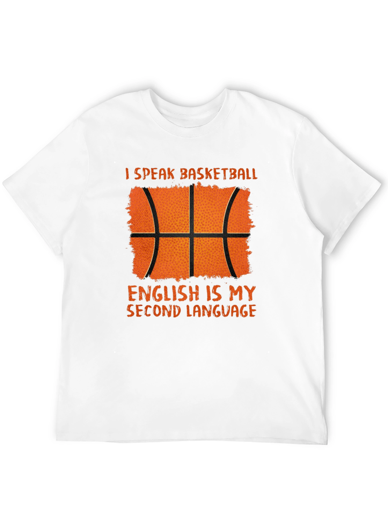 Black Basketball Second Language Graphic T-Shirt view 12