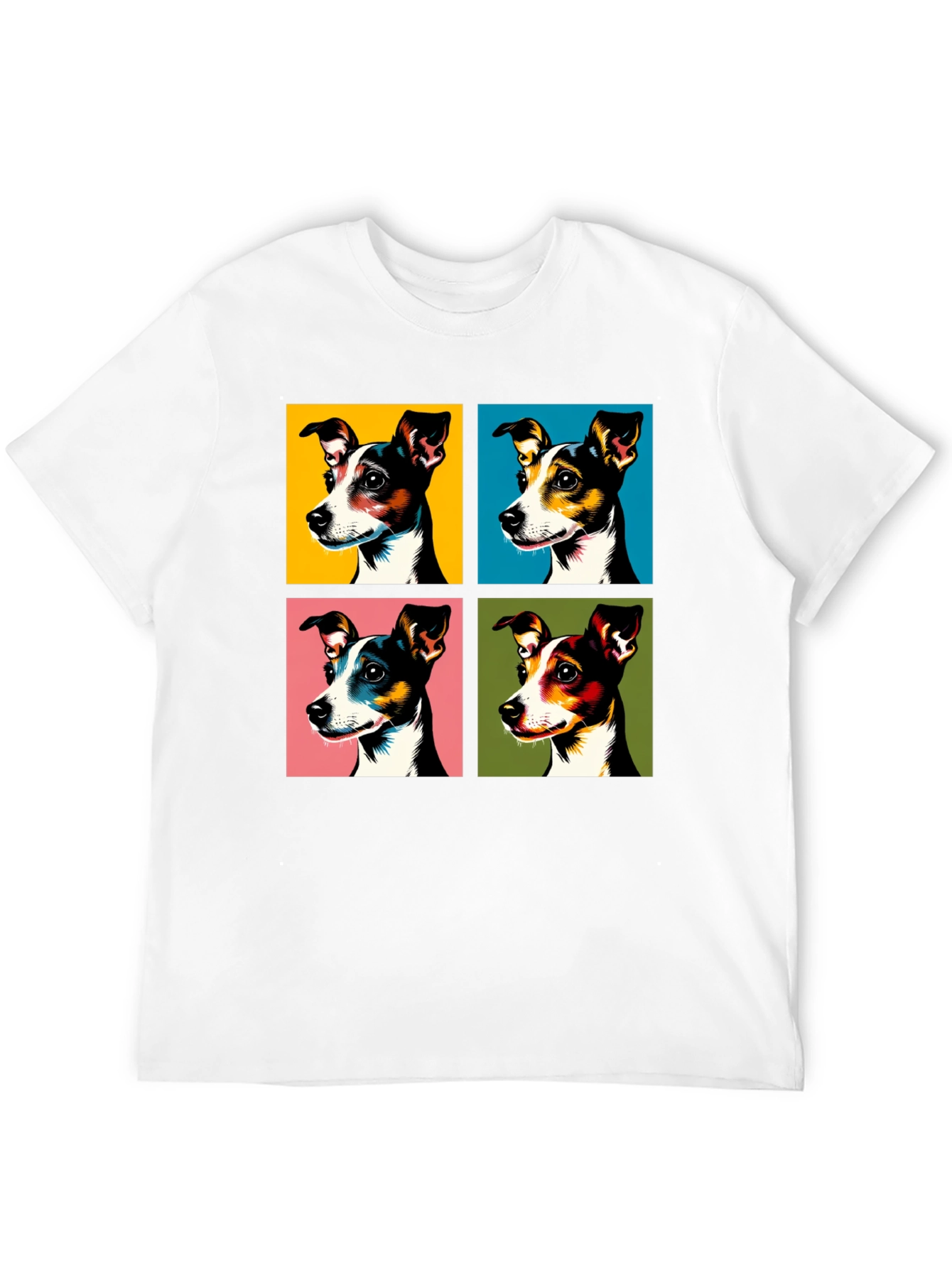 Black Pop Art Dog Graphic Tee - Stylish & Unique view 12