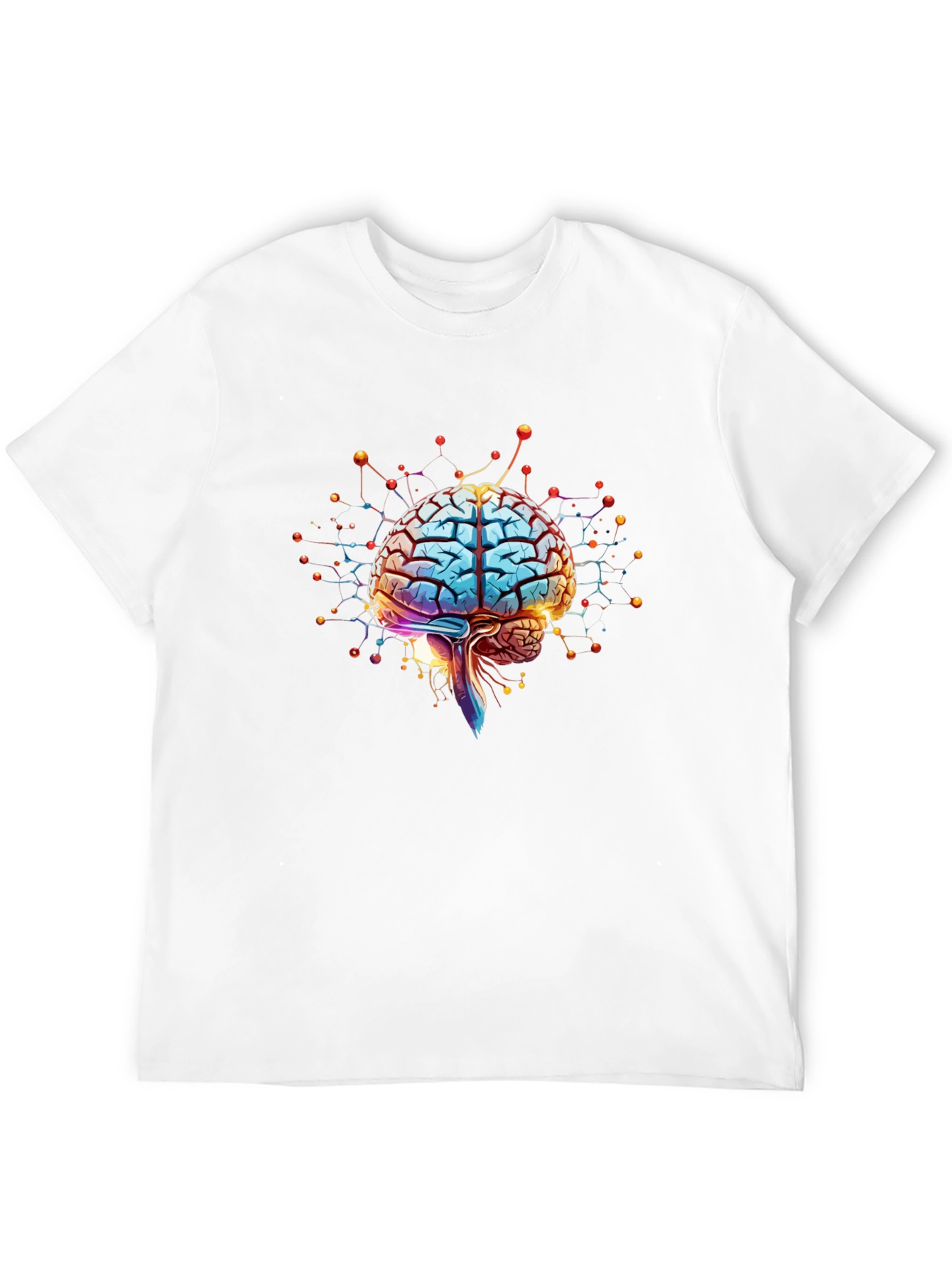 Black Brain Network Graphic Tee view 12