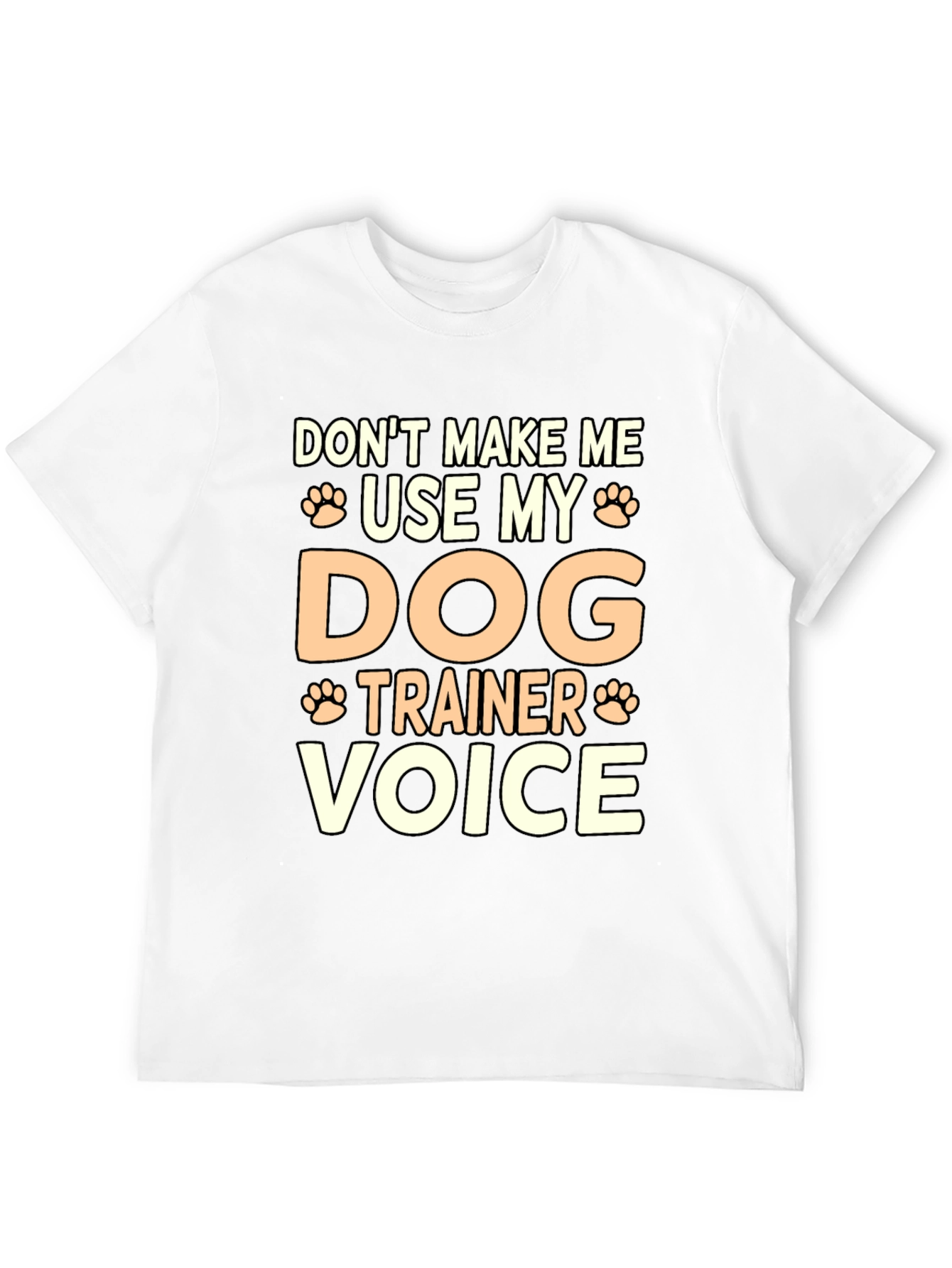 Black Dog Trainer Voice Graphic Tee - Funny Dog Lover Gift view 12