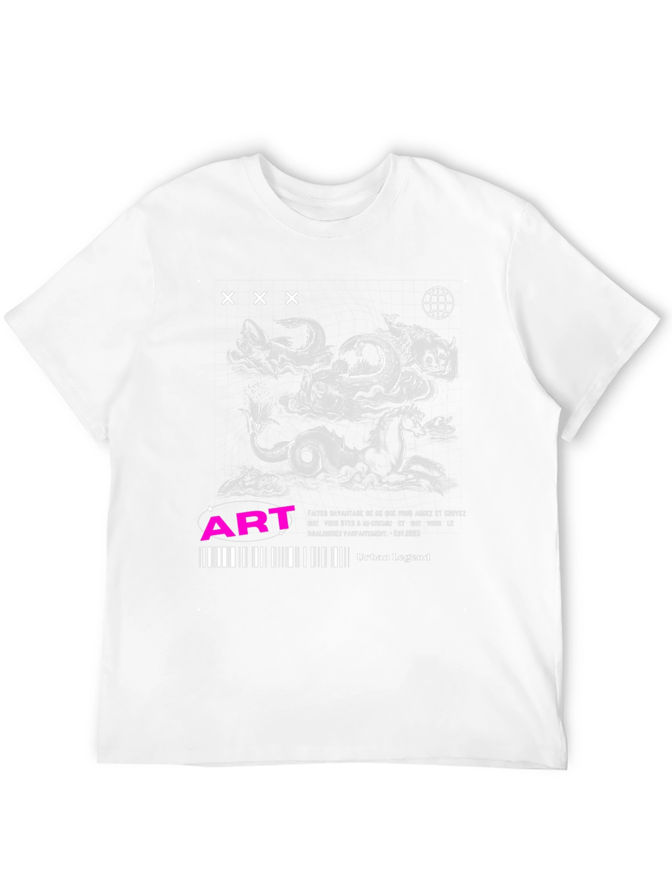 Black Urban Legend Graphic Print T-Shirt view 12