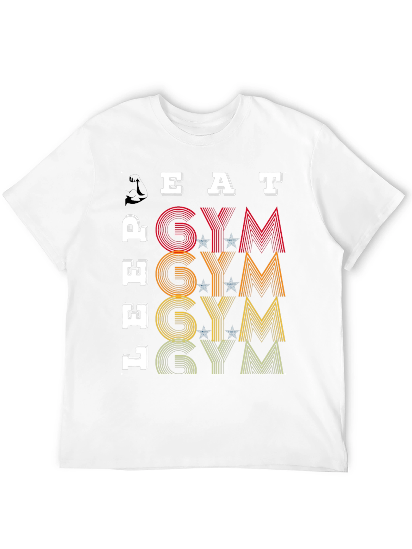 Black Eat, Lift, Gym T-Shirt - Fitness Motivation Tee view 12