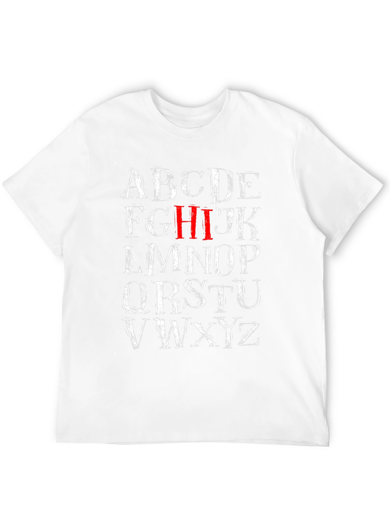 Black Alphabet Letter Graphic Print T-Shirt view 12