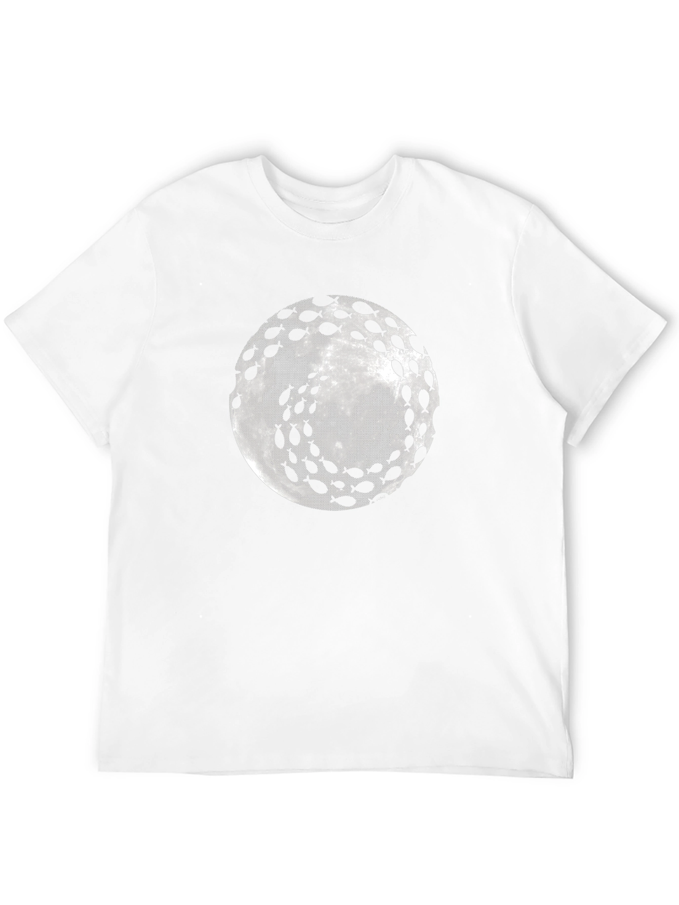Black Fish Moon Graphic Tee - Unique Design view 12