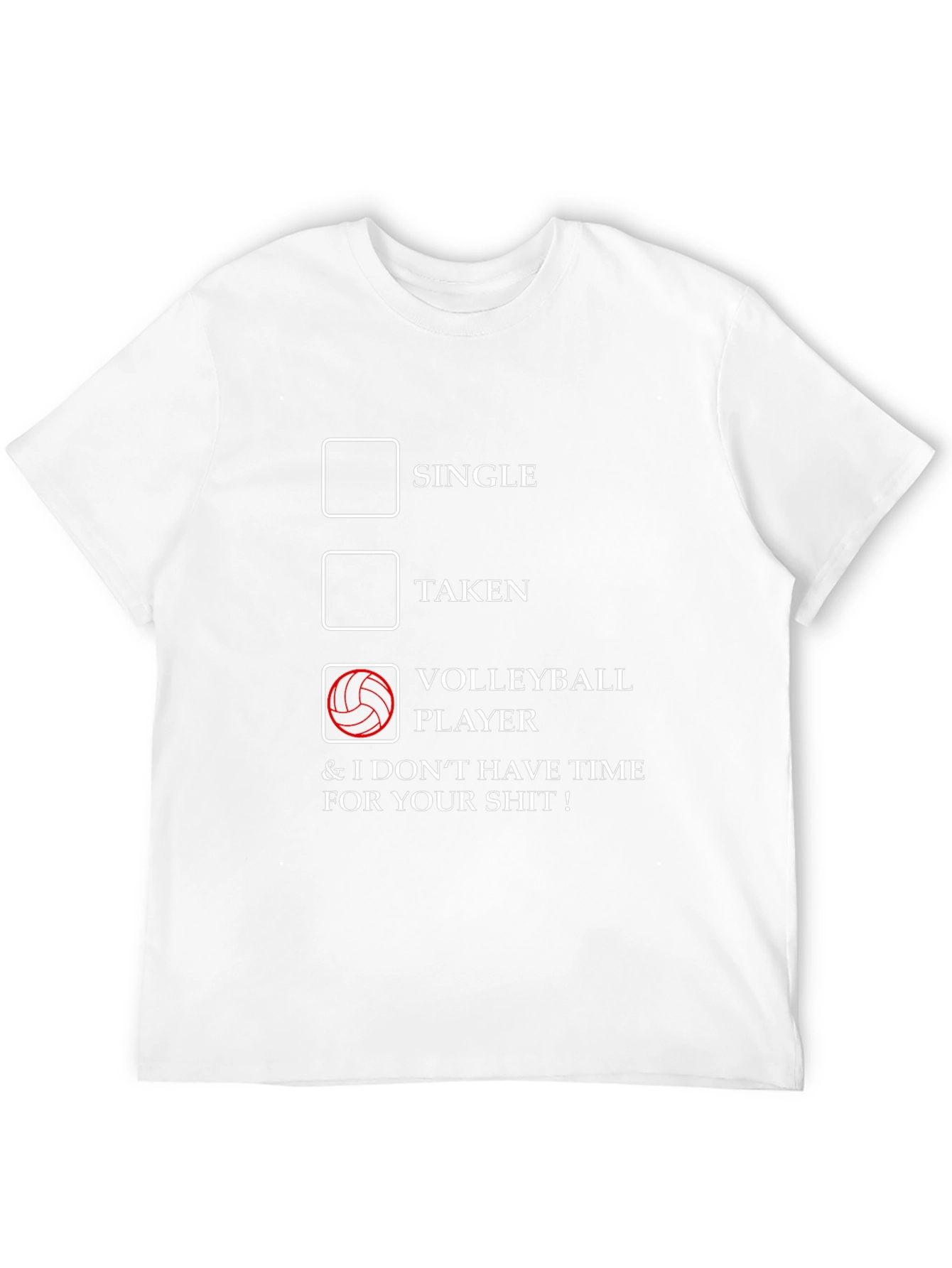 Black Volleyball Player Novelty Graphic T-Shirt view 12