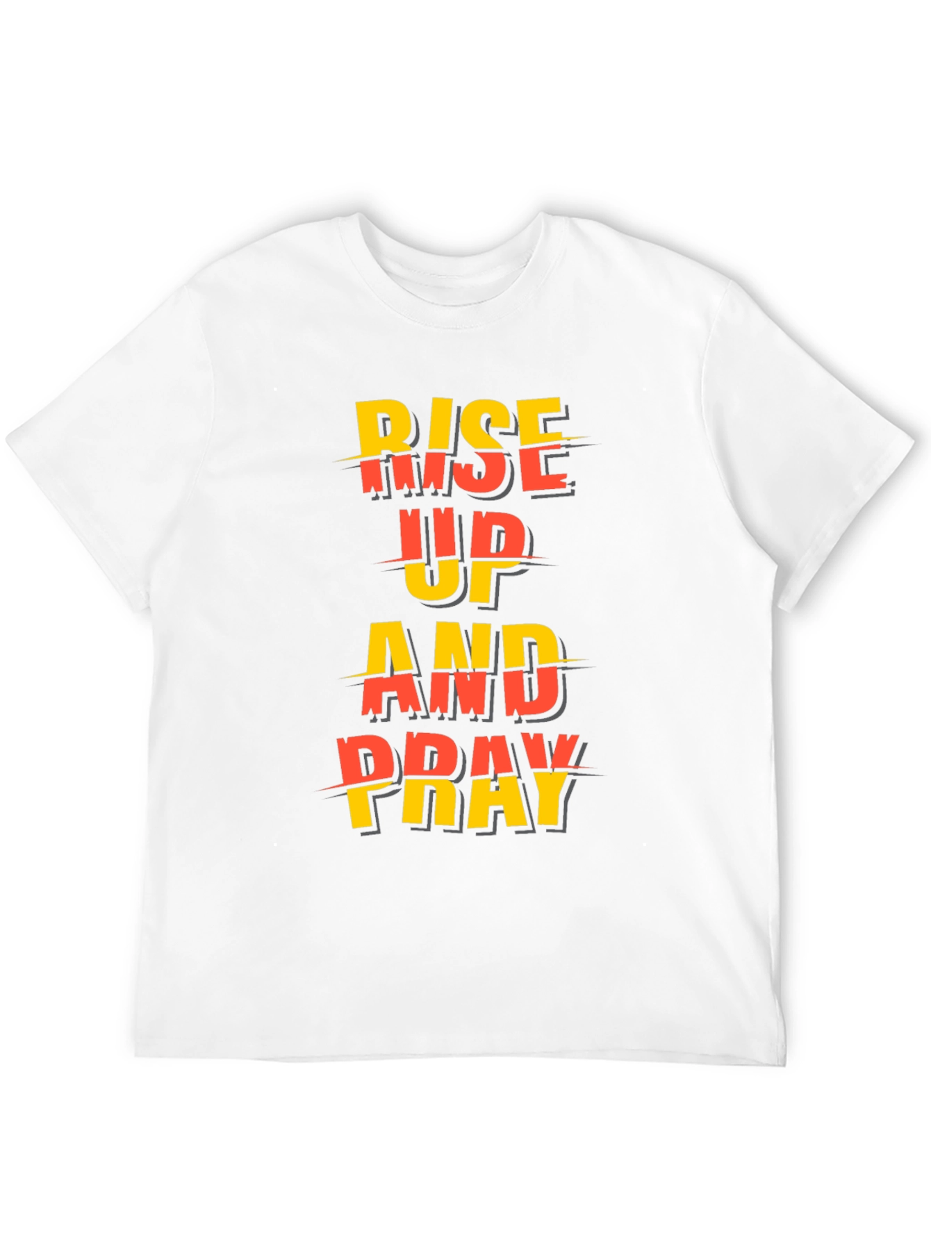 Black Rise Up and Pray Graphic Tee - Black view 12