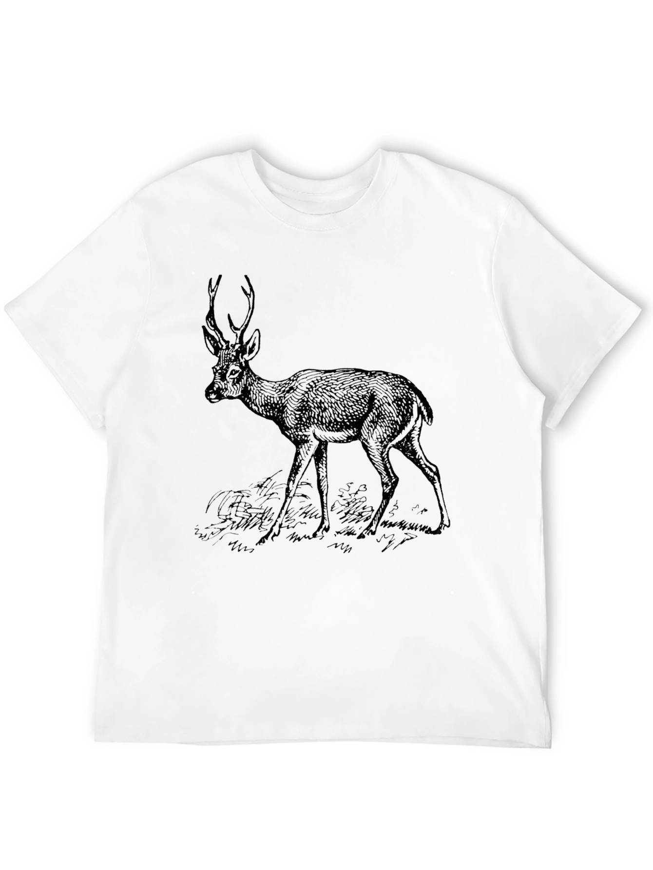 Black Deer Graphic Black T-Shirt view 12