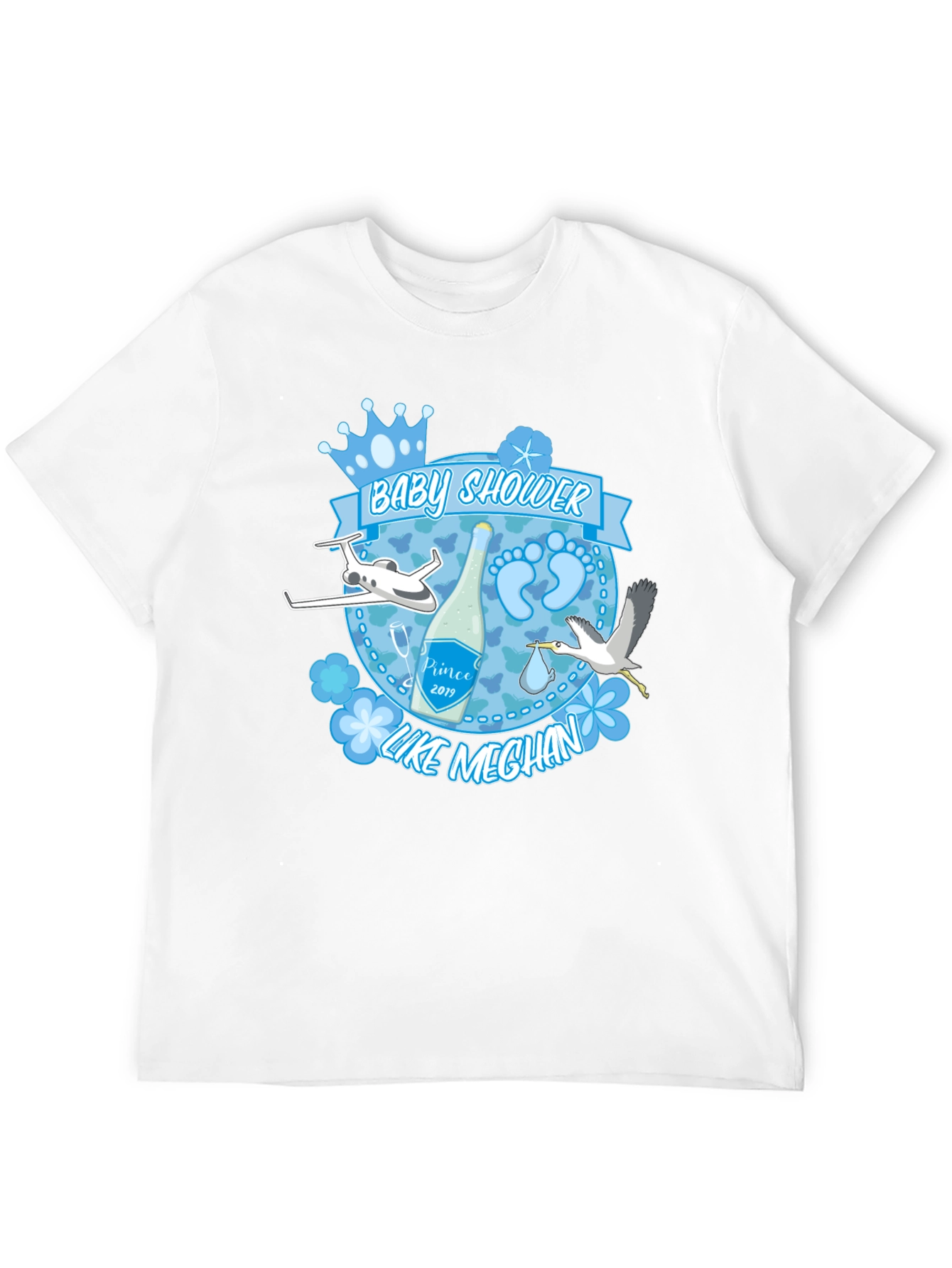 Black Baby Shower 'Prince' T-Shirt view 12