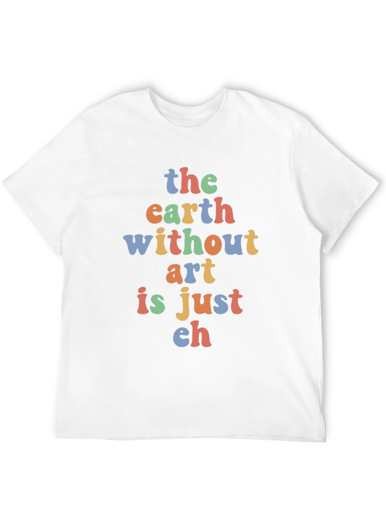 Black Art Lover's T-Shirt: "The Earth Without Art is Just Eh" view 12