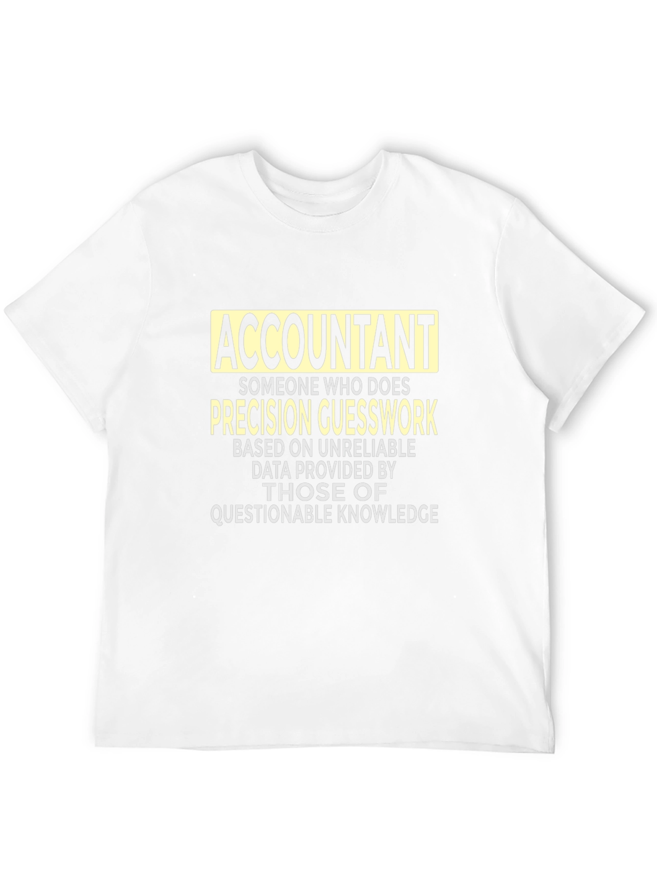 Black Accountant Precision Guesswork Graphic Tee - Black view 12