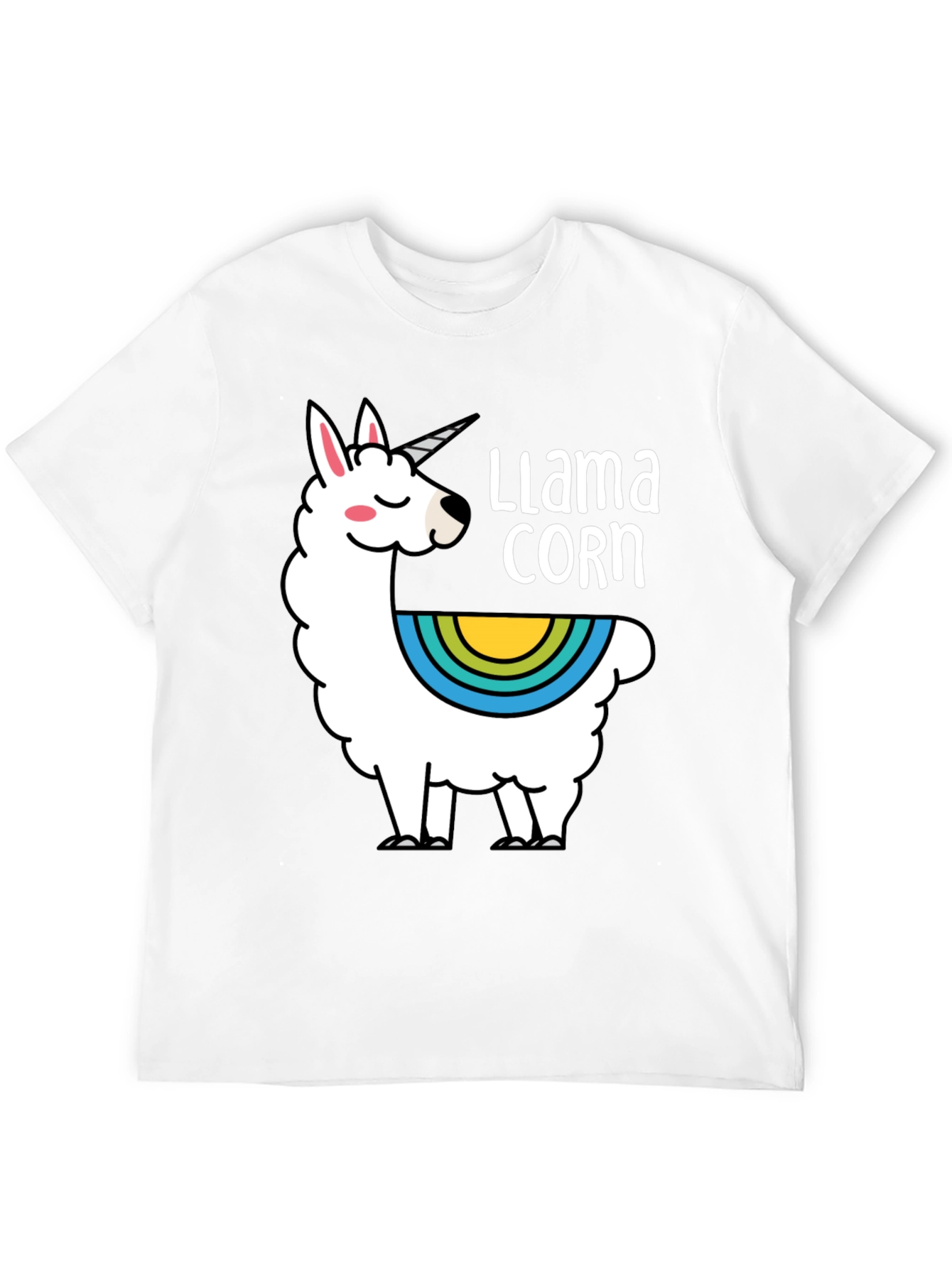 Black Llama Corn Black T-Shirt view 12