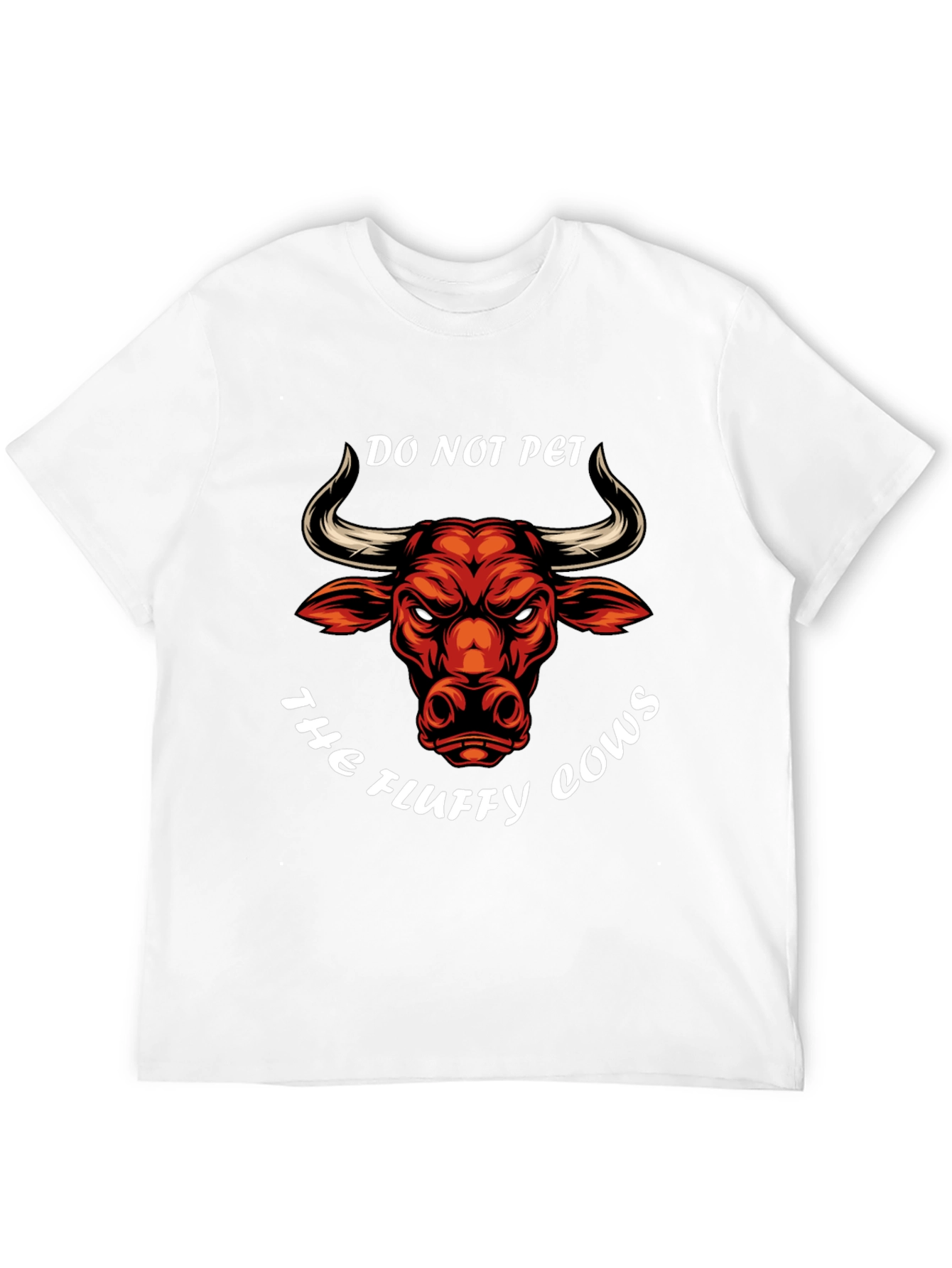 Black Do Not Pet the Fluffy Cows T-Shirt view 12