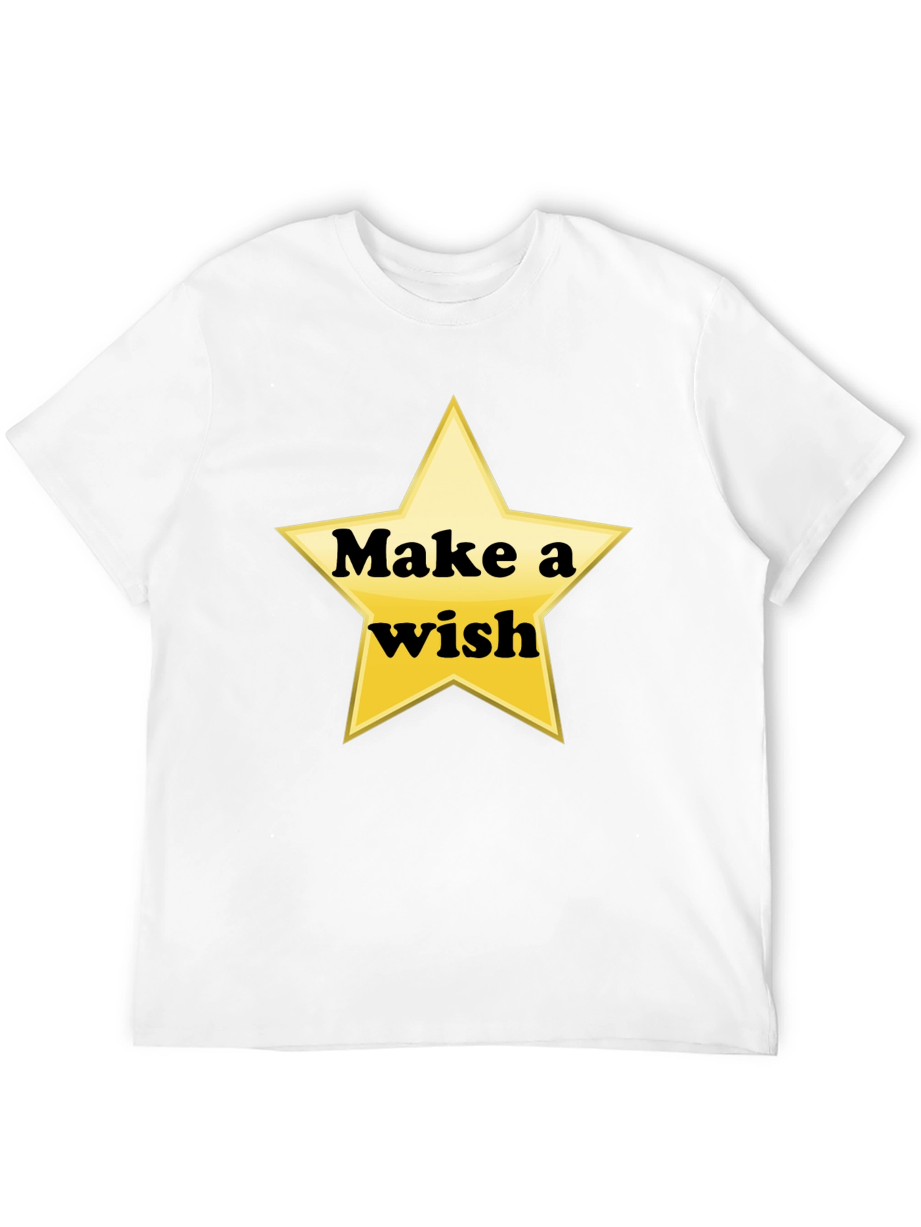 Black Make a Wish Star Graphic Tee - Soft Cotton Shirt view 12