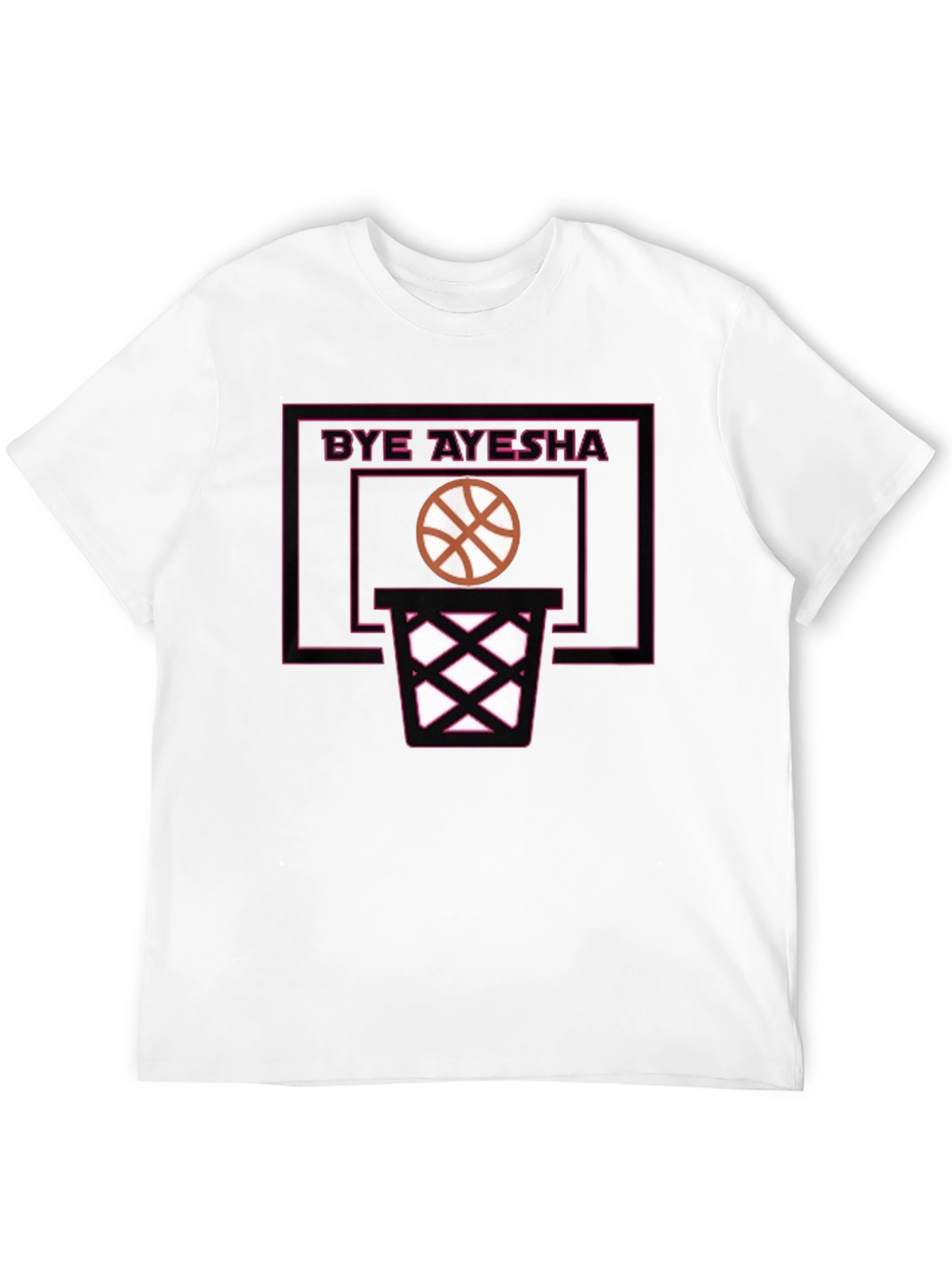 Black Bye Ayesha Basketball T-Shirt - Black view 12