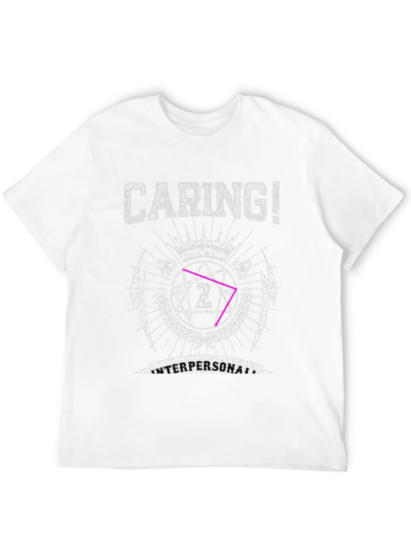 Black Caring! Interpersonal Graphic Print T-Shirt view 12