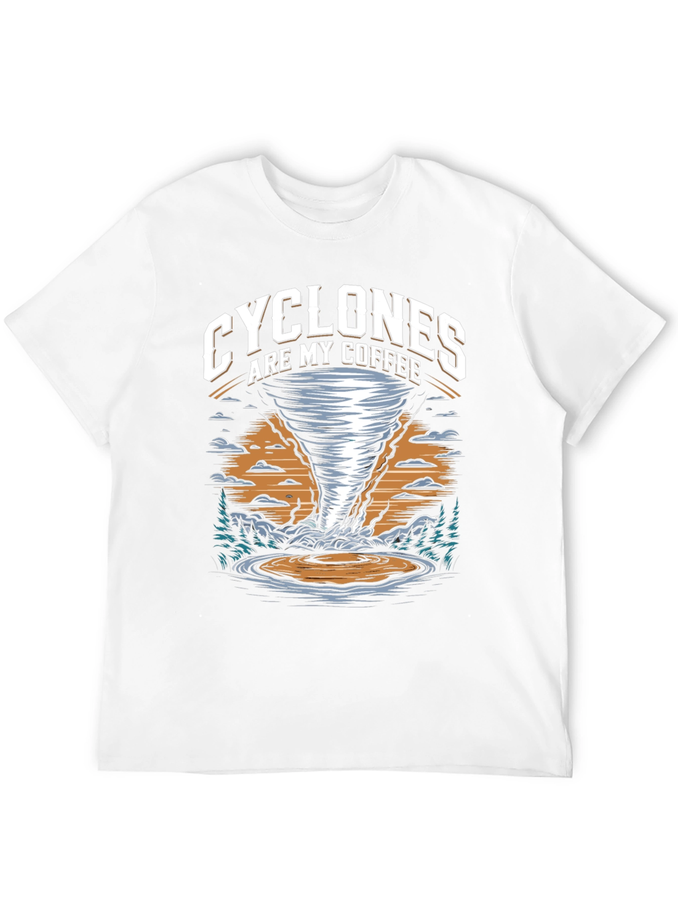 Black Cyclones Are My Coffee Graphic T-Shirt view 12