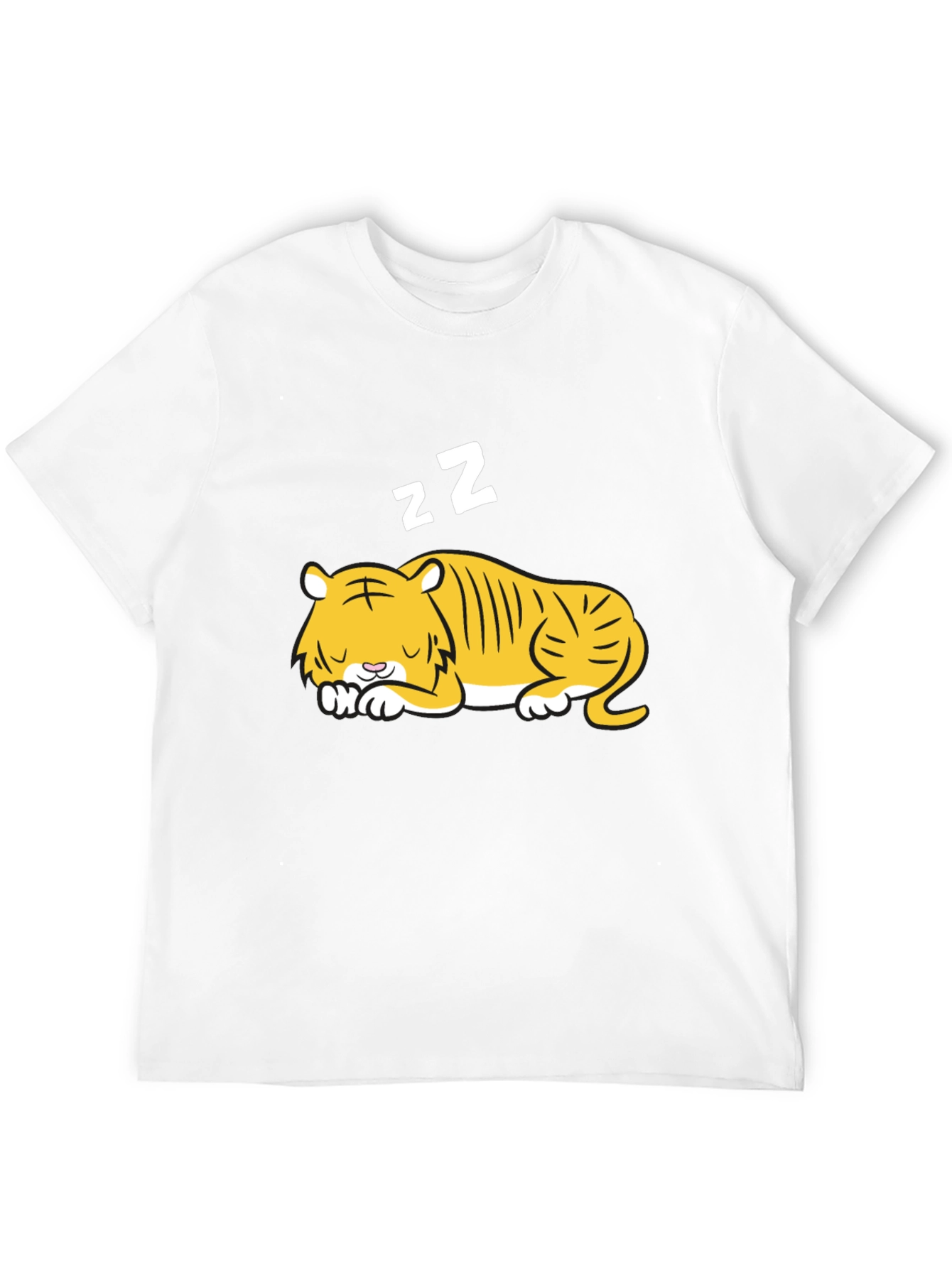 Black Sleeping Tiger Graphic Tee - Black view 12