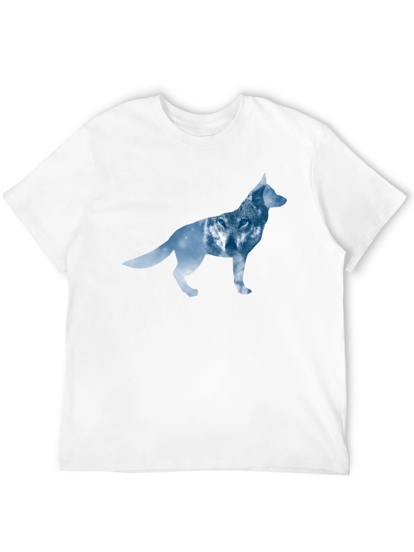 Black Wolf Silhouette T-Shirt - Modern Graphic Tee view 12