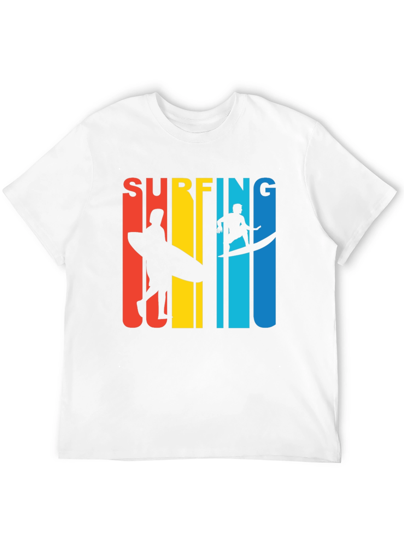 Black Surfing Graphic Tee | Retro Surfer Design view 12