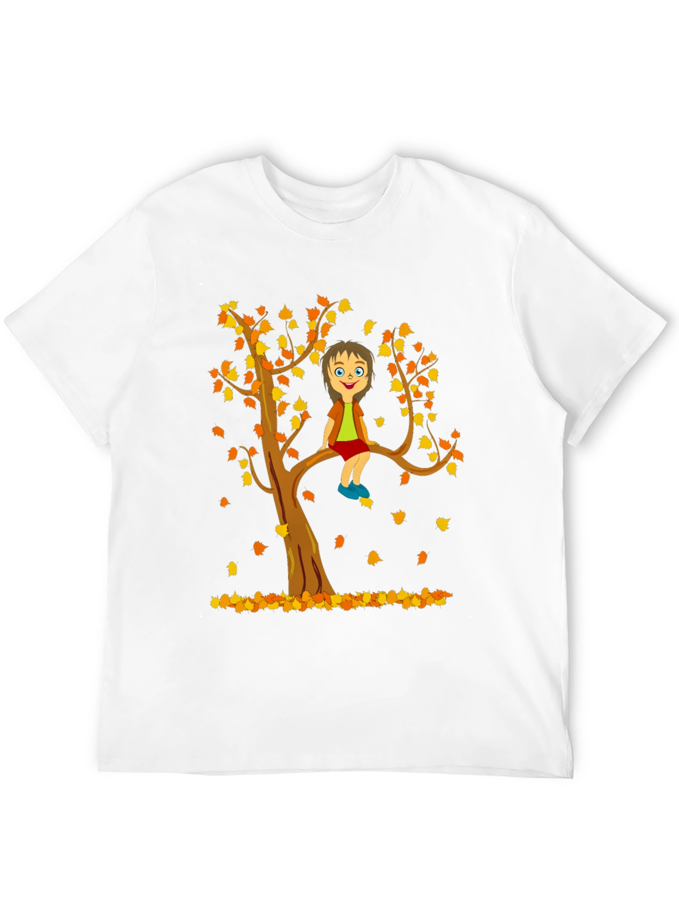 Black Cartoon Tree Boy T-Shirt view 12