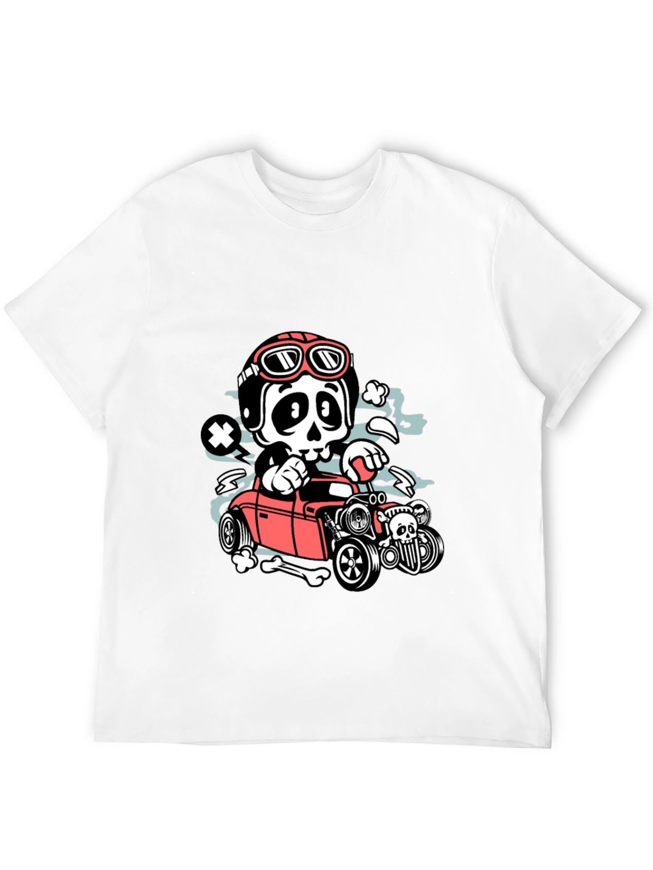 Skull Hot Rod T-Shirt - Rocker Style - 12