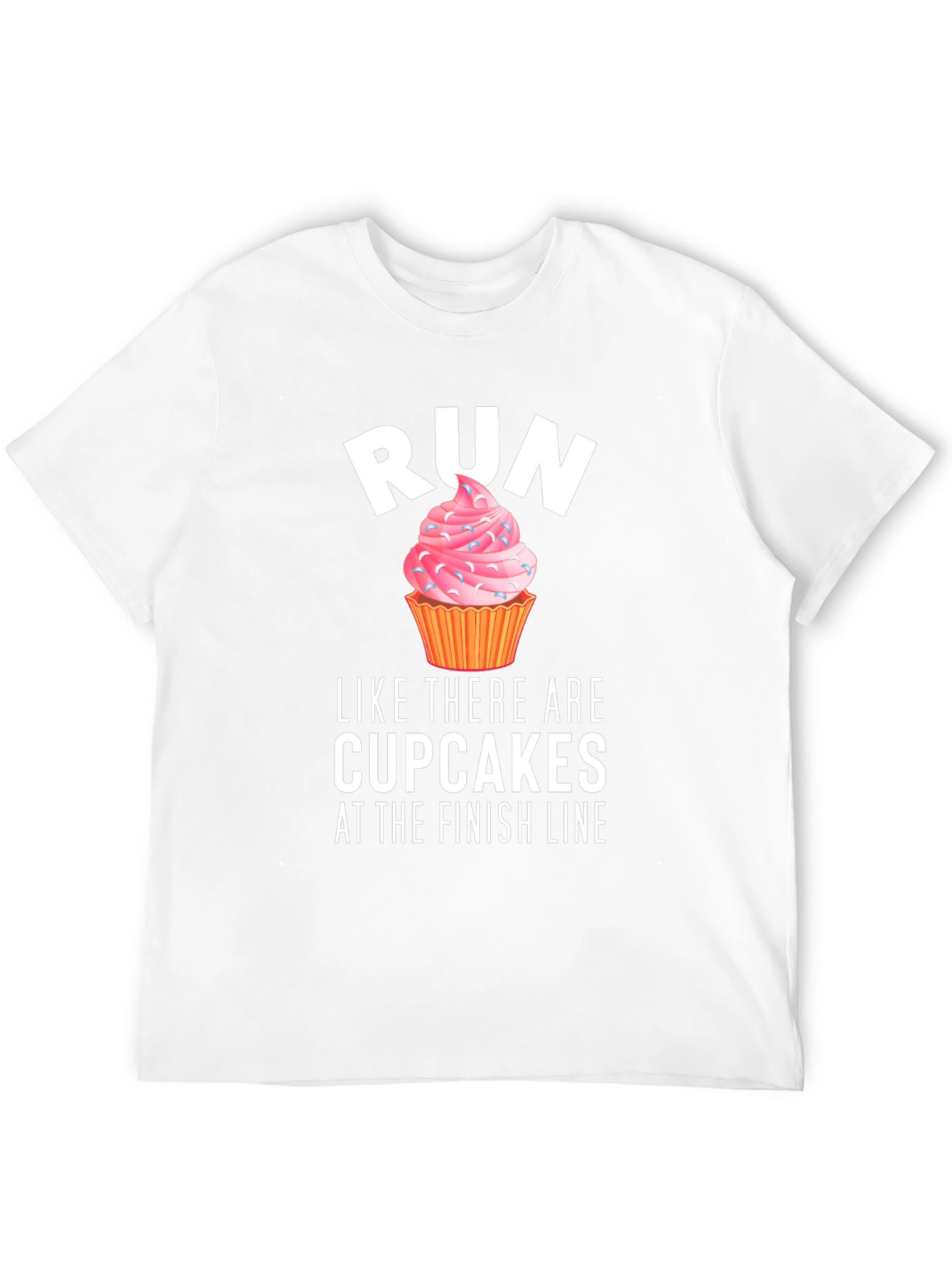 Black Run for Cupcakes T-Shirt - Funny Running Tee view 12