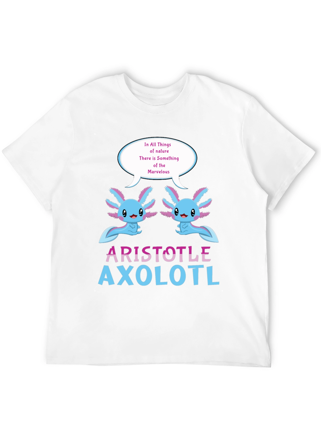 Black Aristotle Axolotl T-Shirt view 12