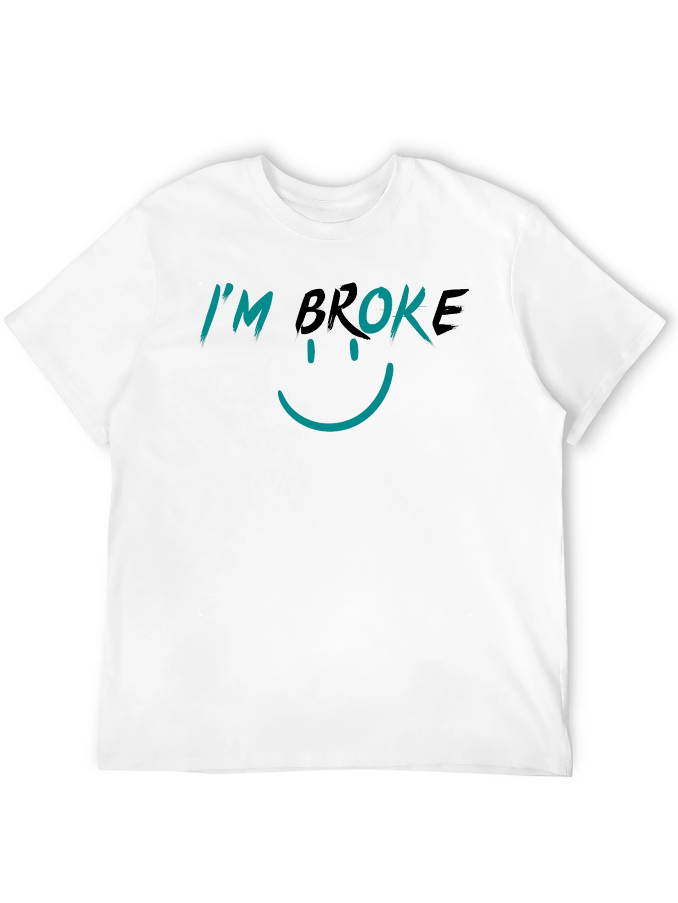 I'm Broke Graphic T-Shirt - Black - 12
