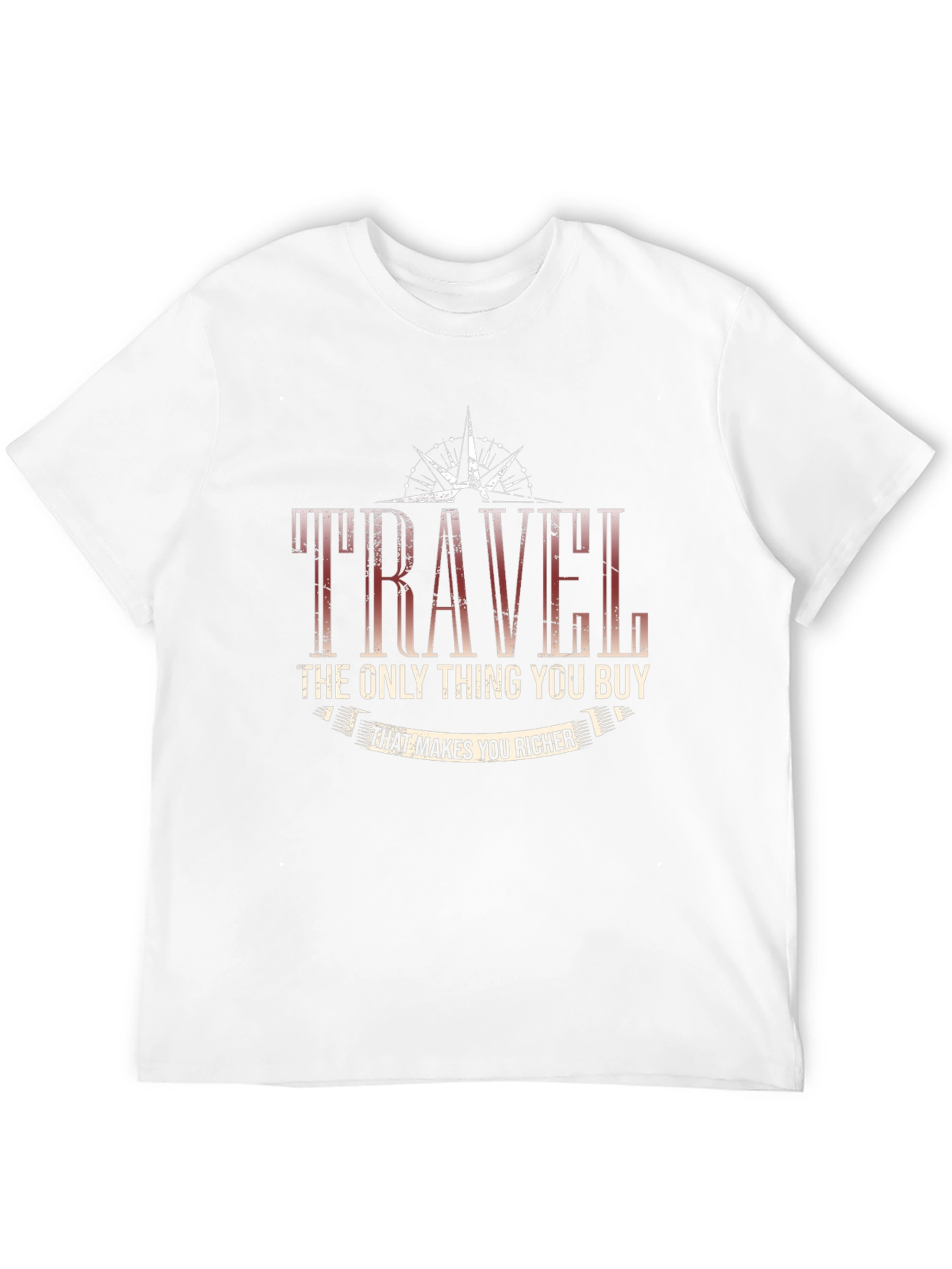 Black Travel Makes You Richer Graphic Tee view 12