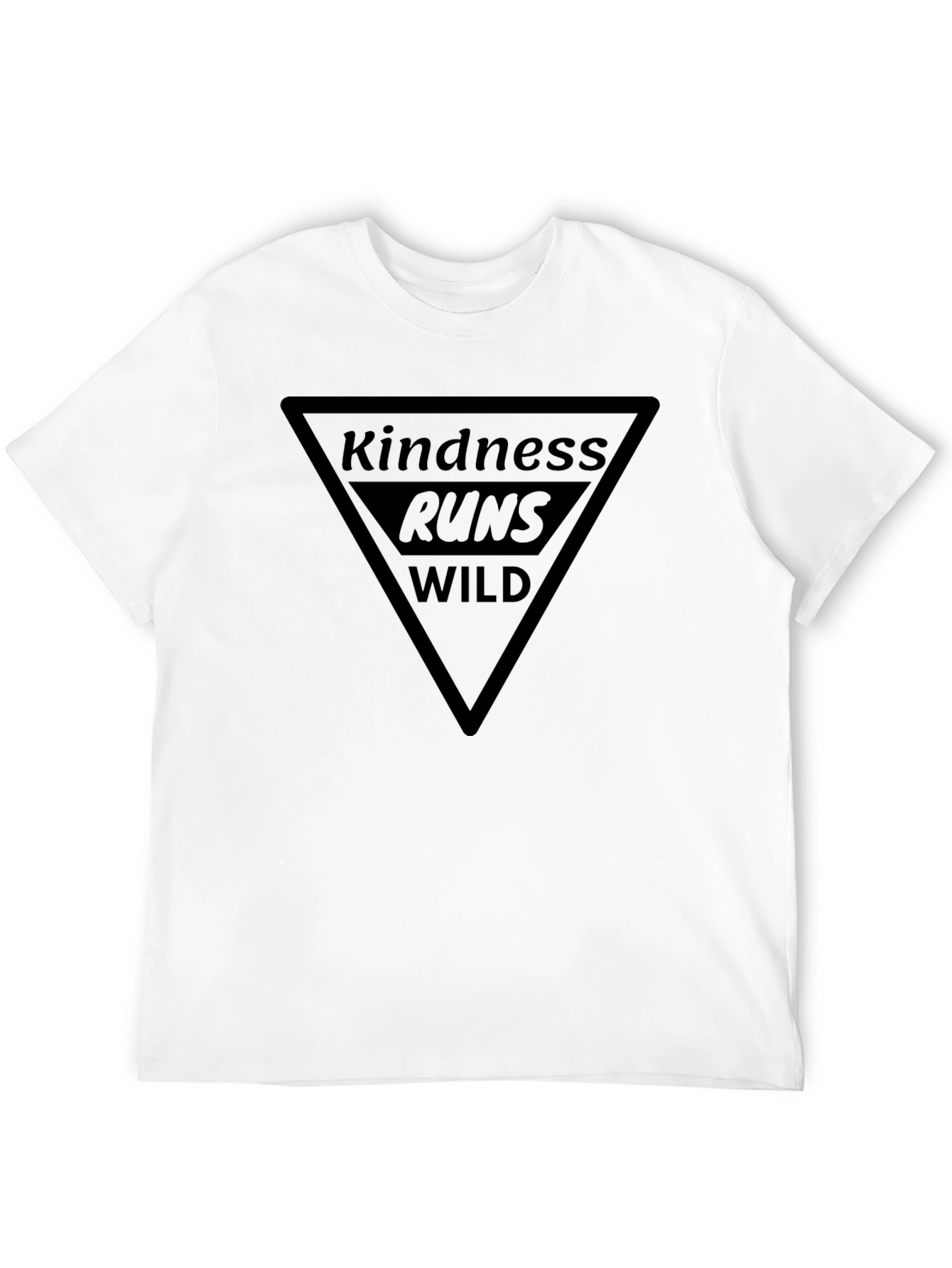 Black Kindness Runs Wild Graphic Tee - Soft Cotton Blend view 12