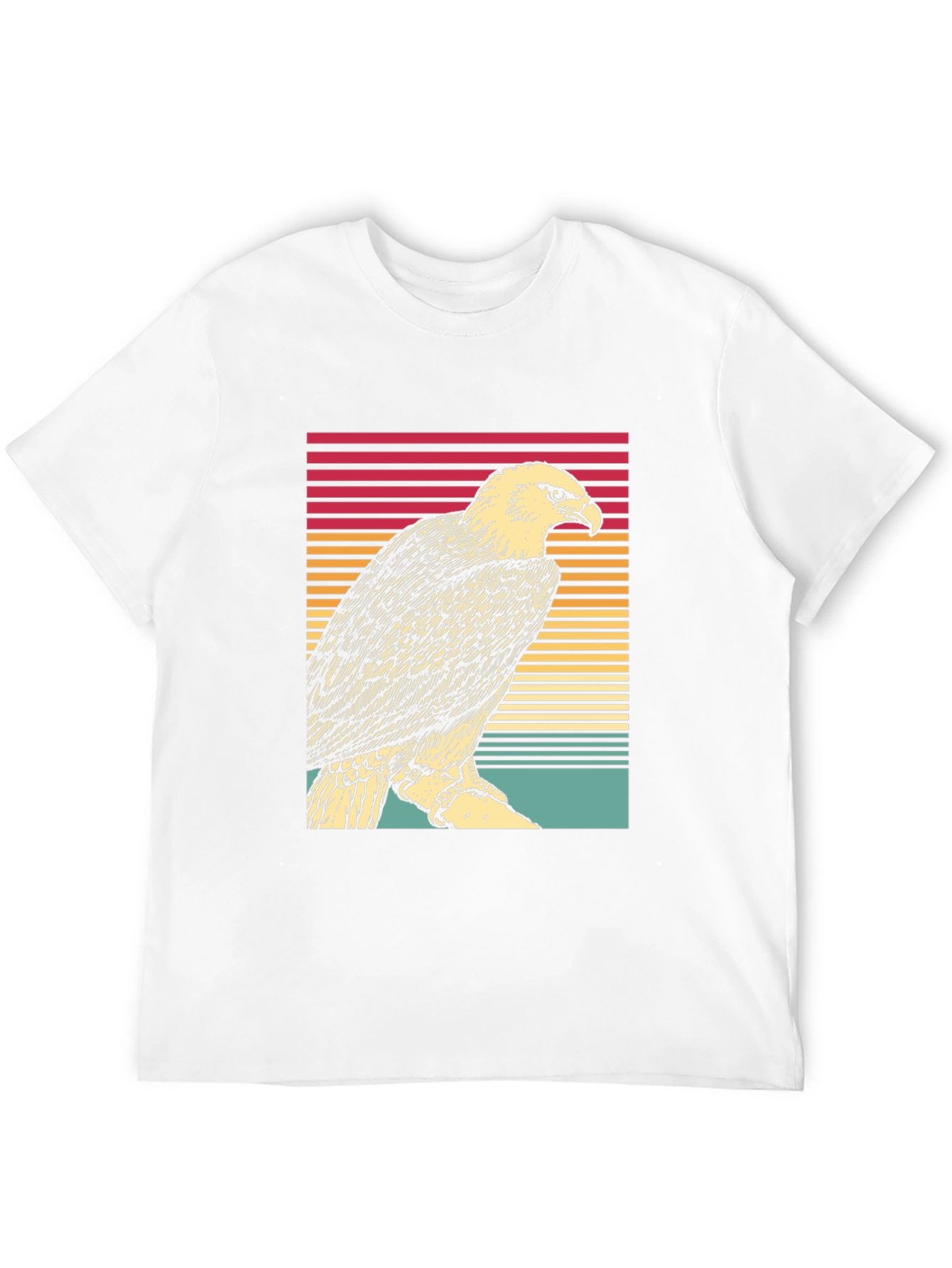 Black Retro Eagle T-Shirt - Vintage Style Tee view 12