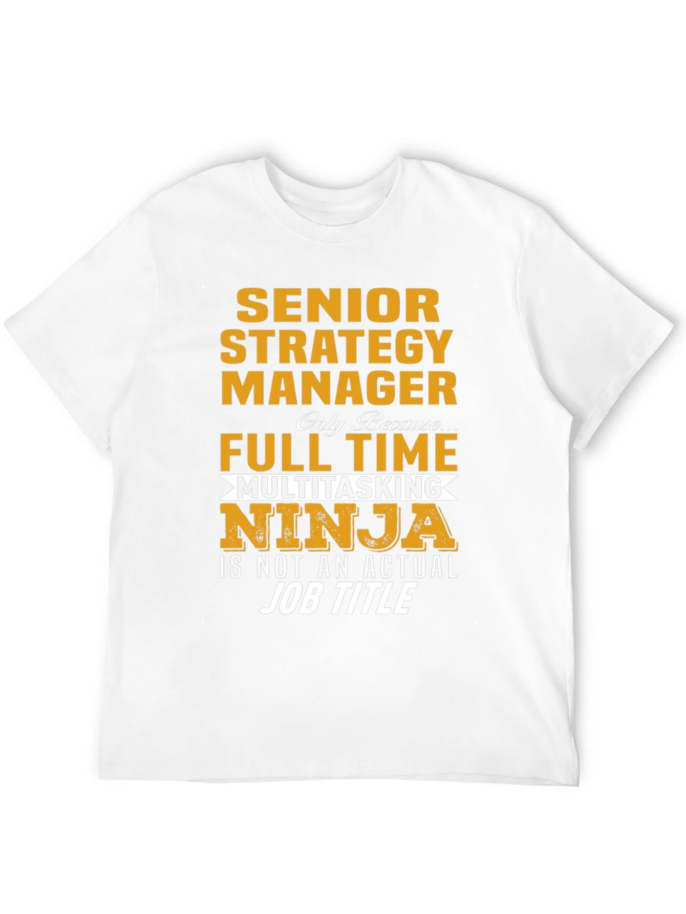 Black Senior Strategy Manager Ninja T-Shirt view 12