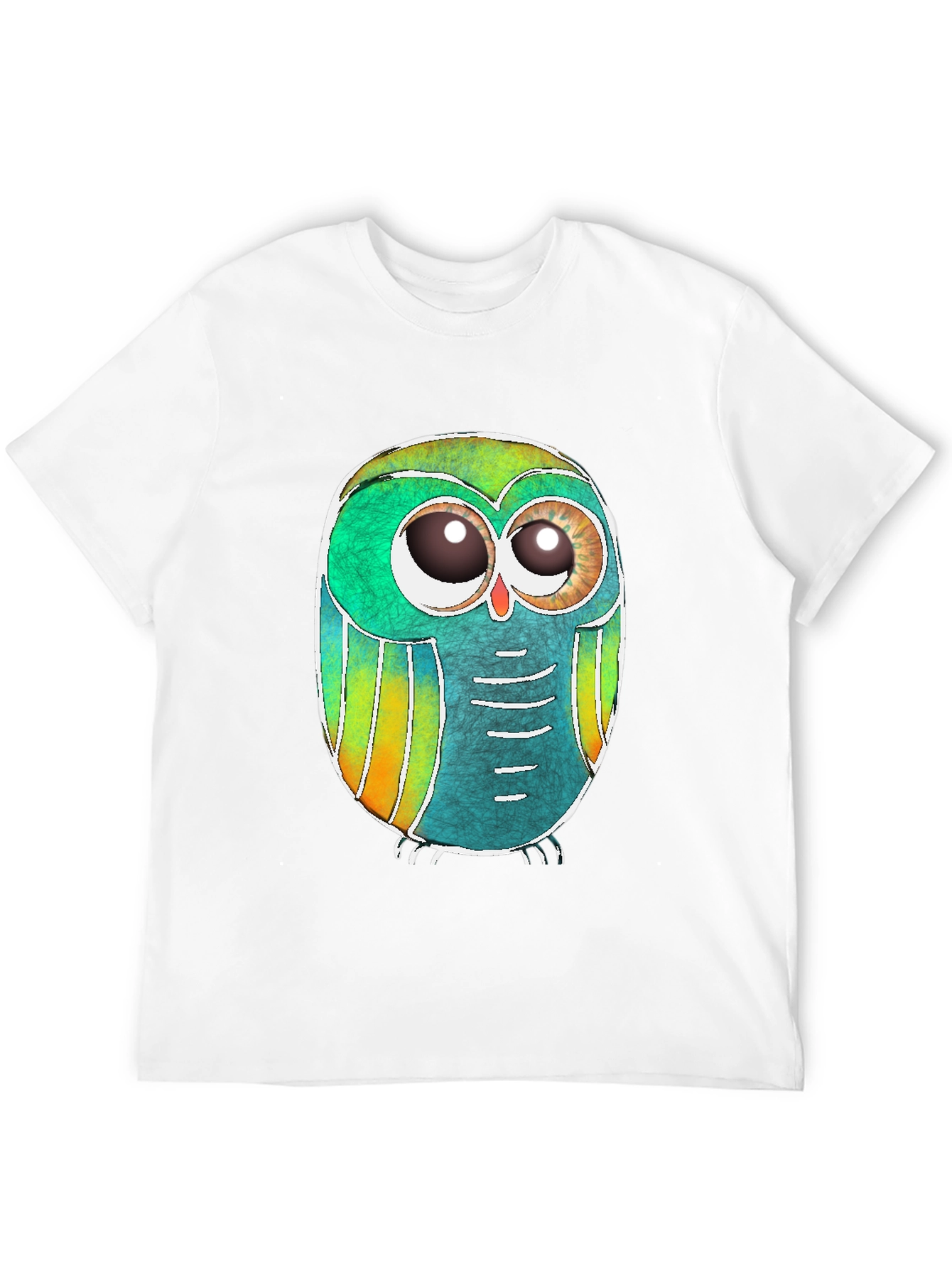 Black Owl Graphic Black T-Shirt view 12