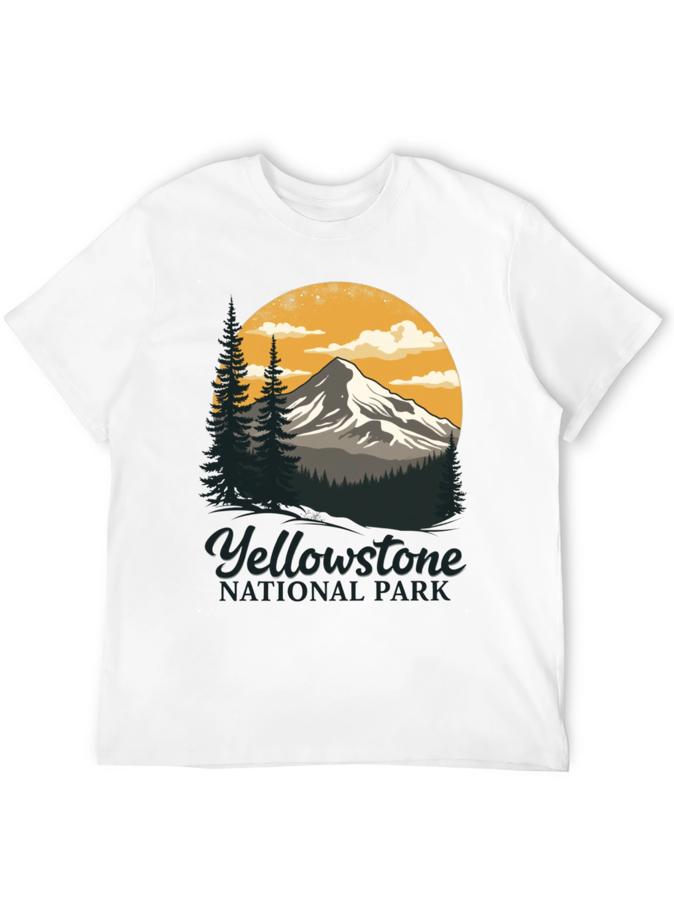 Black Yellowstone National Park Graphic T-Shirt view 12