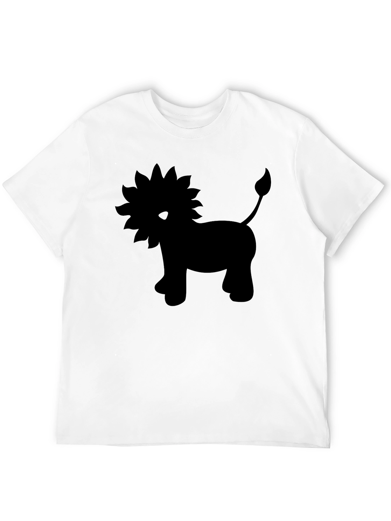 Black Black Lion Graphic Tee - Soft Cotton Blend view 12
