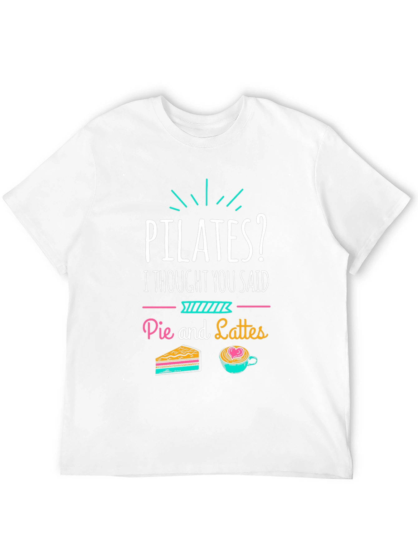 Black Pilates? Pie and Lattes Funny T-Shirt view 12