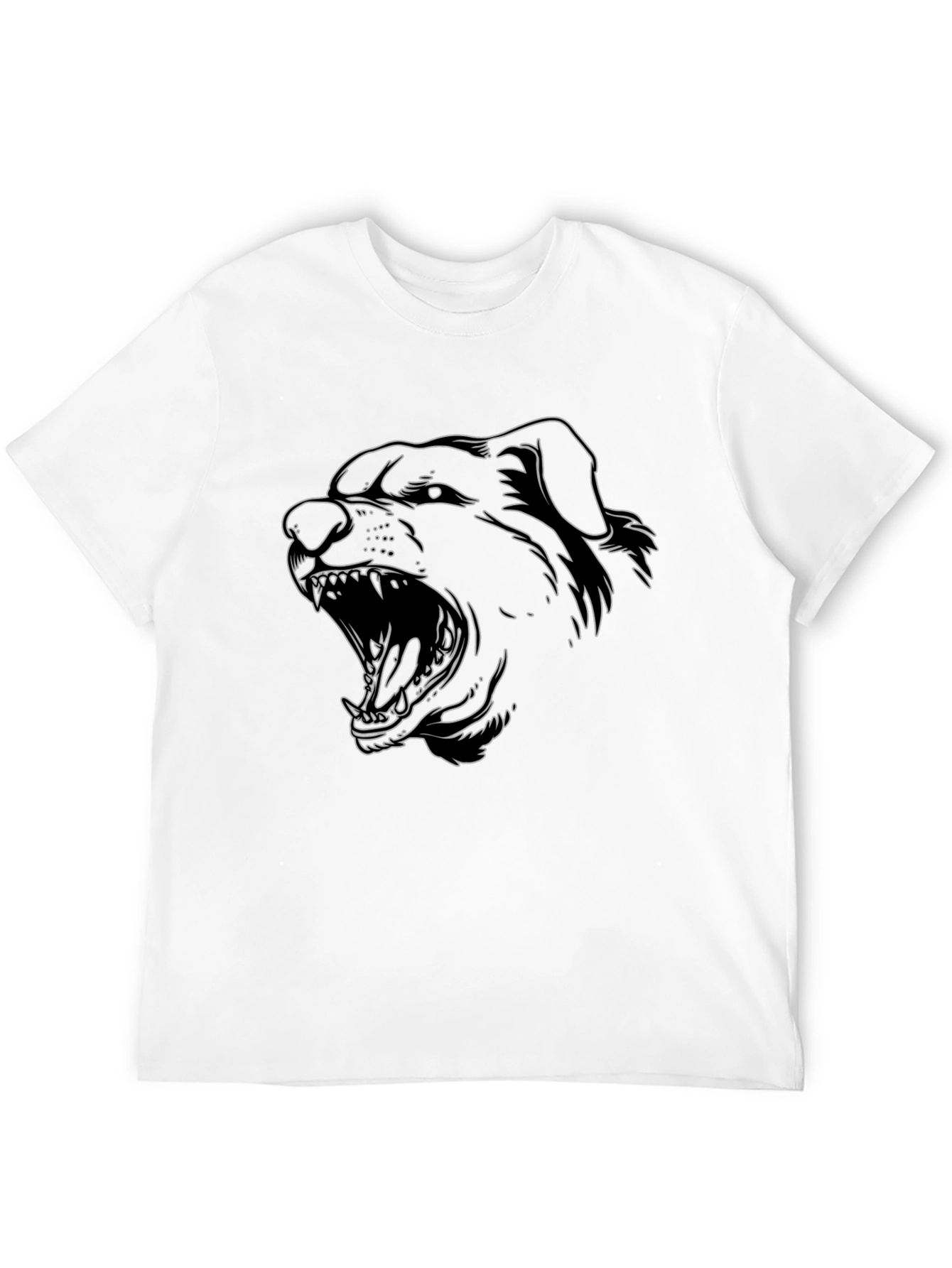 Rottweiler Outline Graphic Tee - Black - 12
