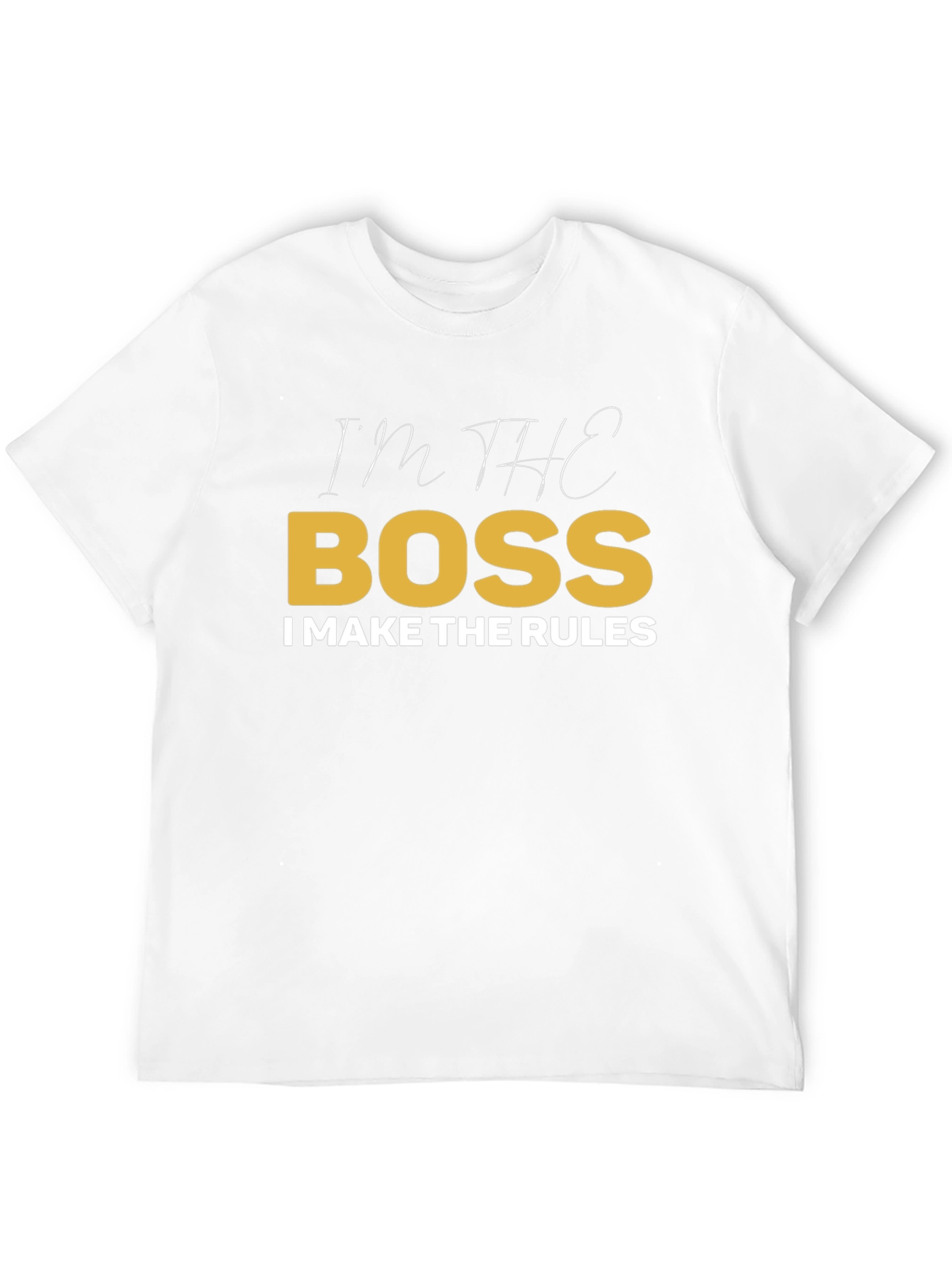 Black I'm The Boss T-Shirt view 12