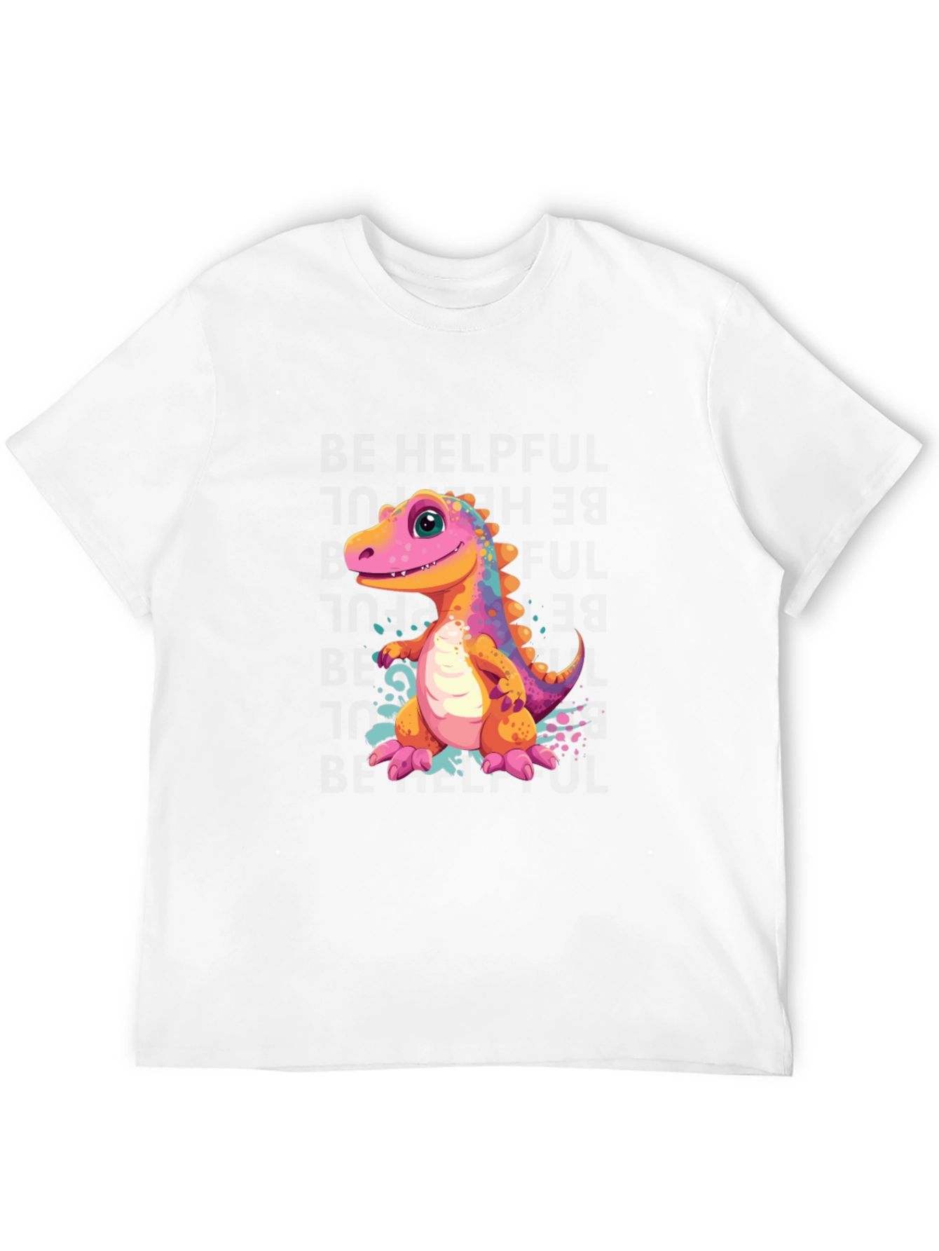 Black Dino T-Shirt - Cute Cartoon Dinosaur Design view 12