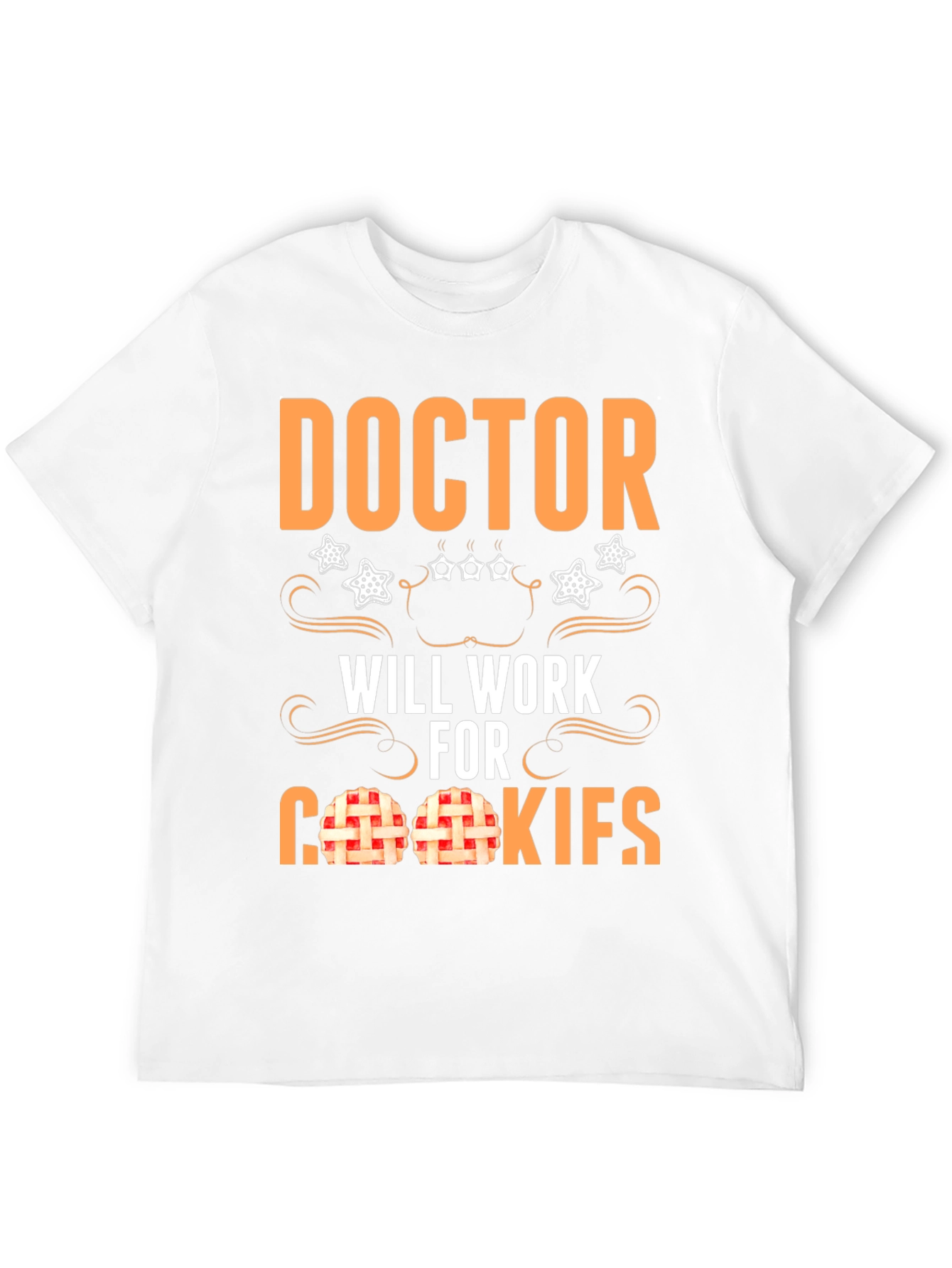Black Doctor Will Work For Cookies T-Shirt view 12