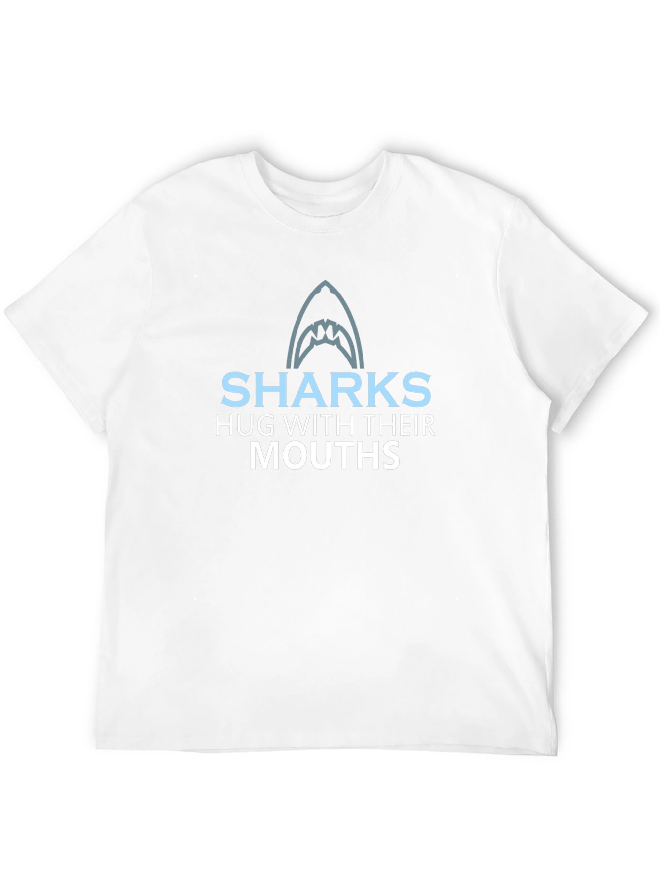 Black Sharks Hug With Their Mouths Graphic T-Shirt view 12