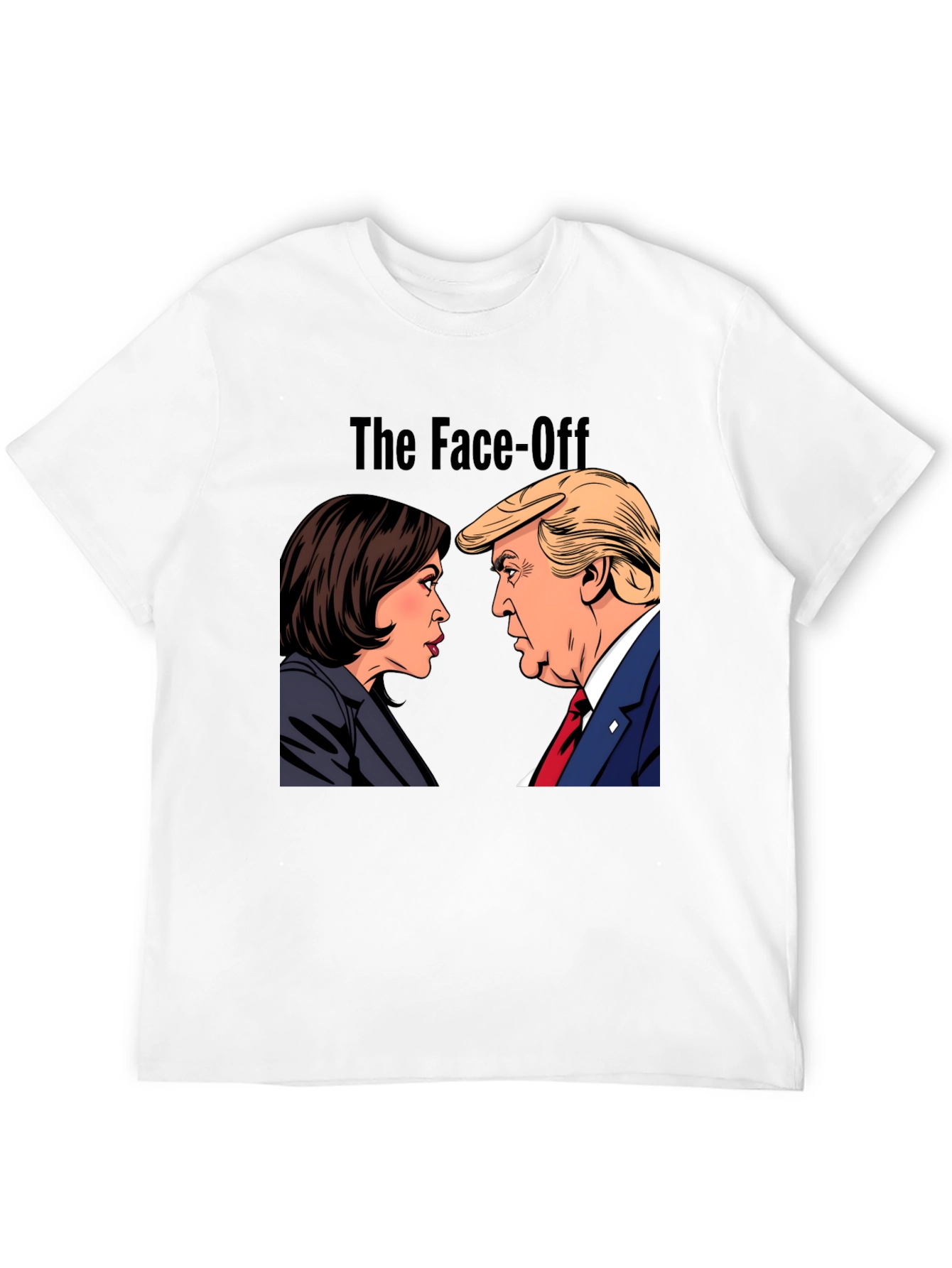 Black The Face-Off T-Shirt - Political Humor Tee view 12